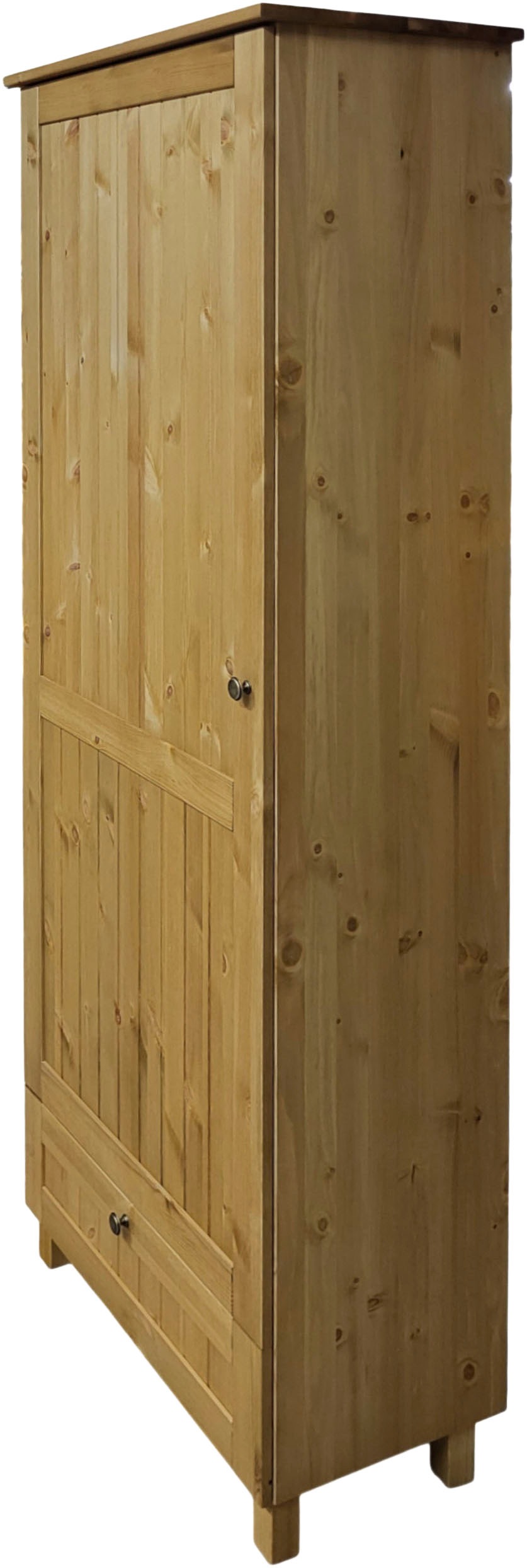 Image of GOODproduct Garderobenschrank "Juventus" 1 Stk. tlg. aus massiver Kiefer, Breite 67cm, mit Kleiderstange