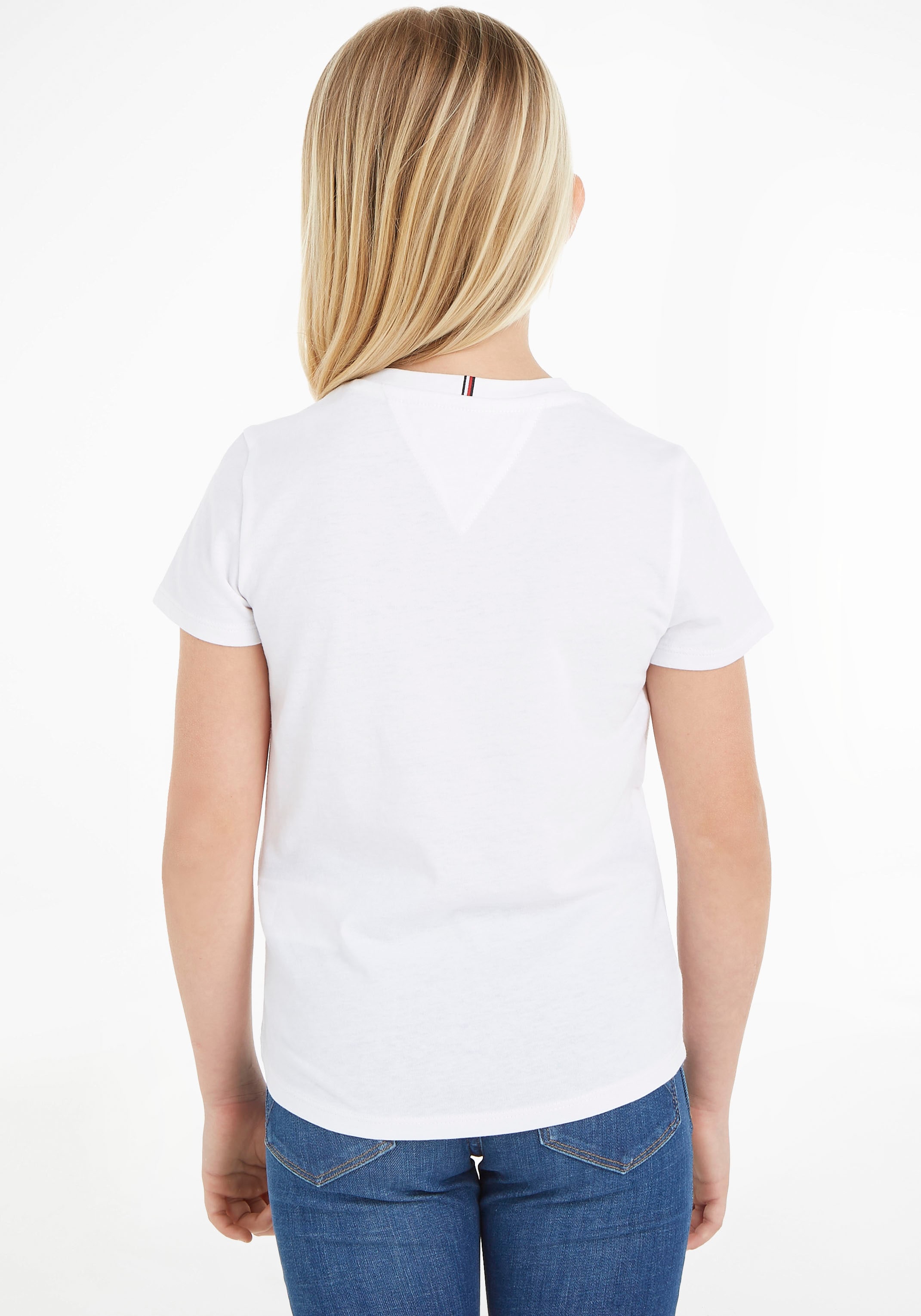 Hilfiger kaufen mit SCRIPT »HILFIGER S/S«, TEE Hilfiger versandkostenfrei Logo-Print Tommy Trendige T-Shirt