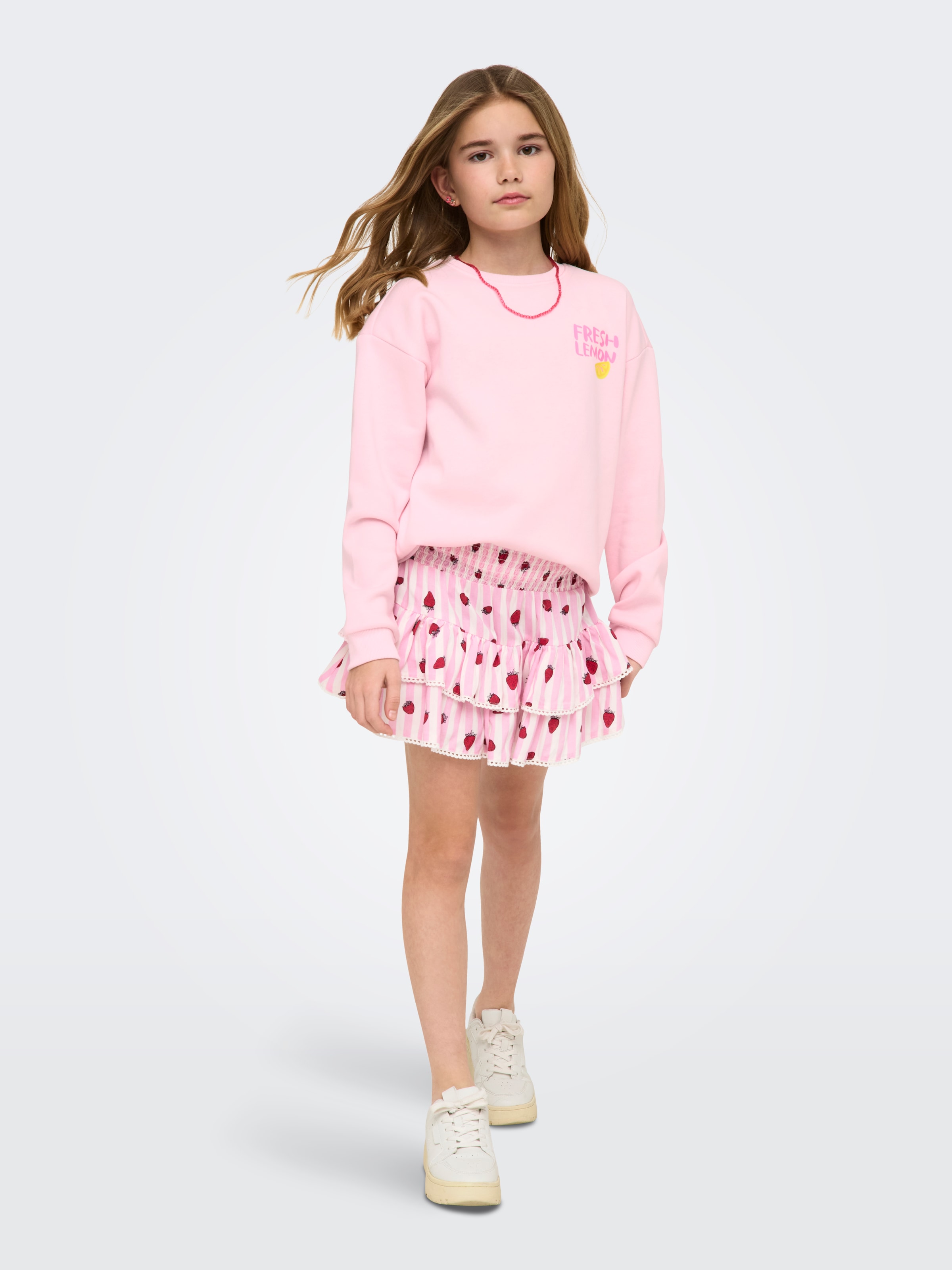 KIDS ONLY Sommerrock »KOGGLOW LIFE TAPED EDGE SKORT AOP WVN« 1 mit tollen Volants mit dezenter Spitzenkante