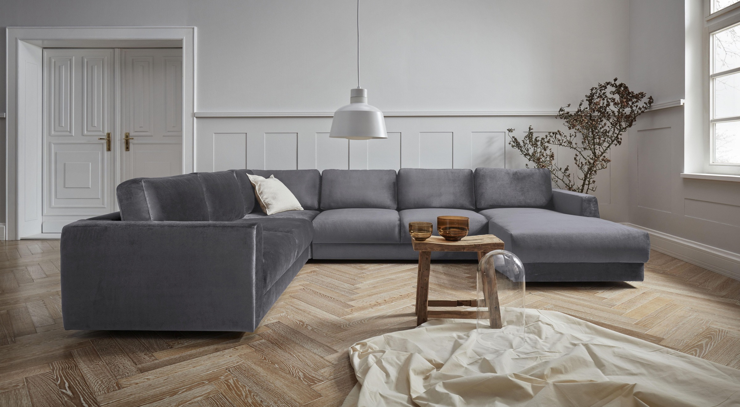 Image of GOODproduct Wohnlandschaft "Hobro U-Form" in 3 Bezugsqualitäten in vielen Farben, Design by Morten Georgsen