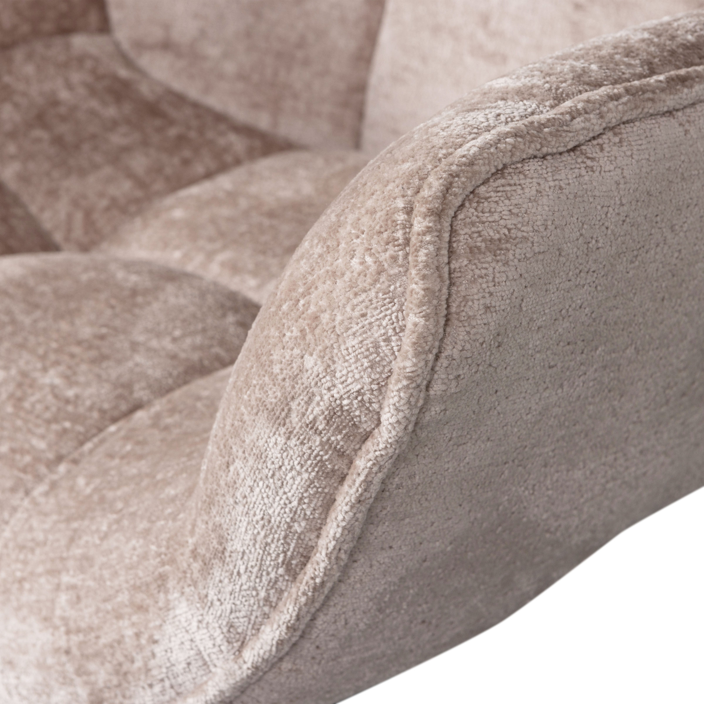 WOOOD Fauteuil pivotant »Wibo Chenille-Bezug mit Drehmechanismus, H 94 x B 71 x T 83 cm« capacité de charge 100 kg, structure métallique, résistance maximale à l'usure