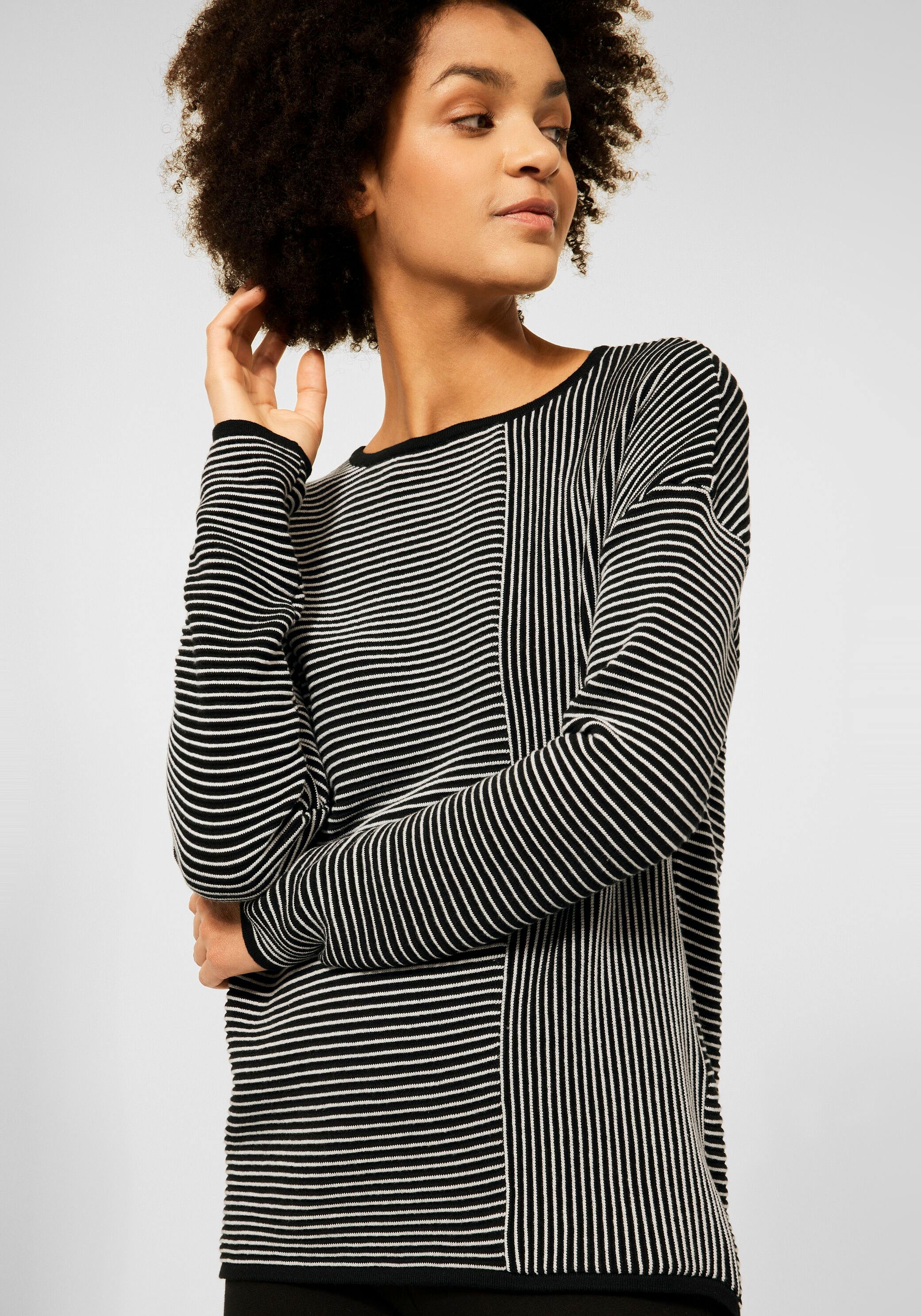 Image of Cecil Streifenpullover, in angesagter Ottoman-Optik bei Ackermann Versand Schweiz