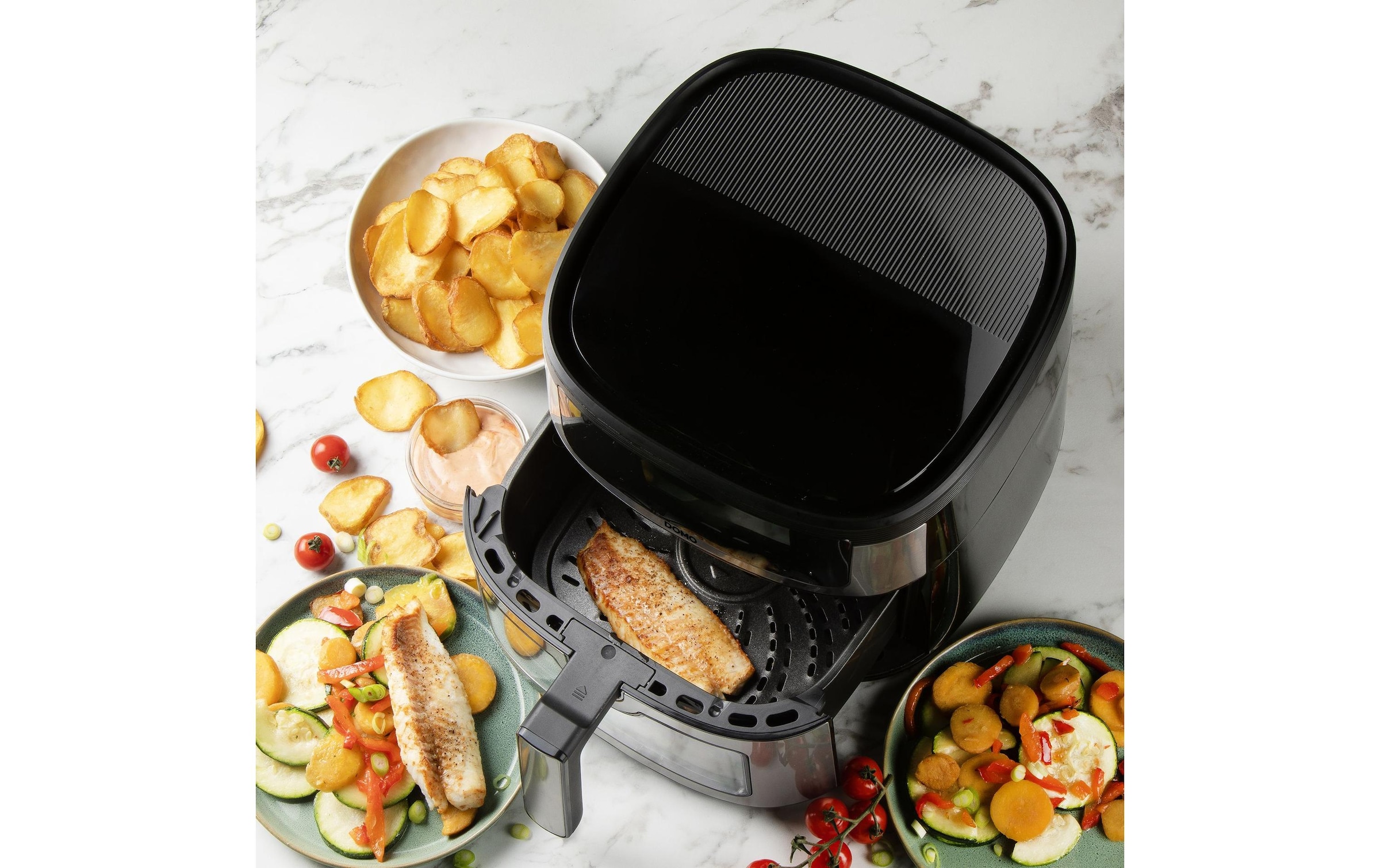 Domo Heissluftfritteuse »DO548FR 6 l« 1500 W Heissuftfritteuse mit Sichtfenster