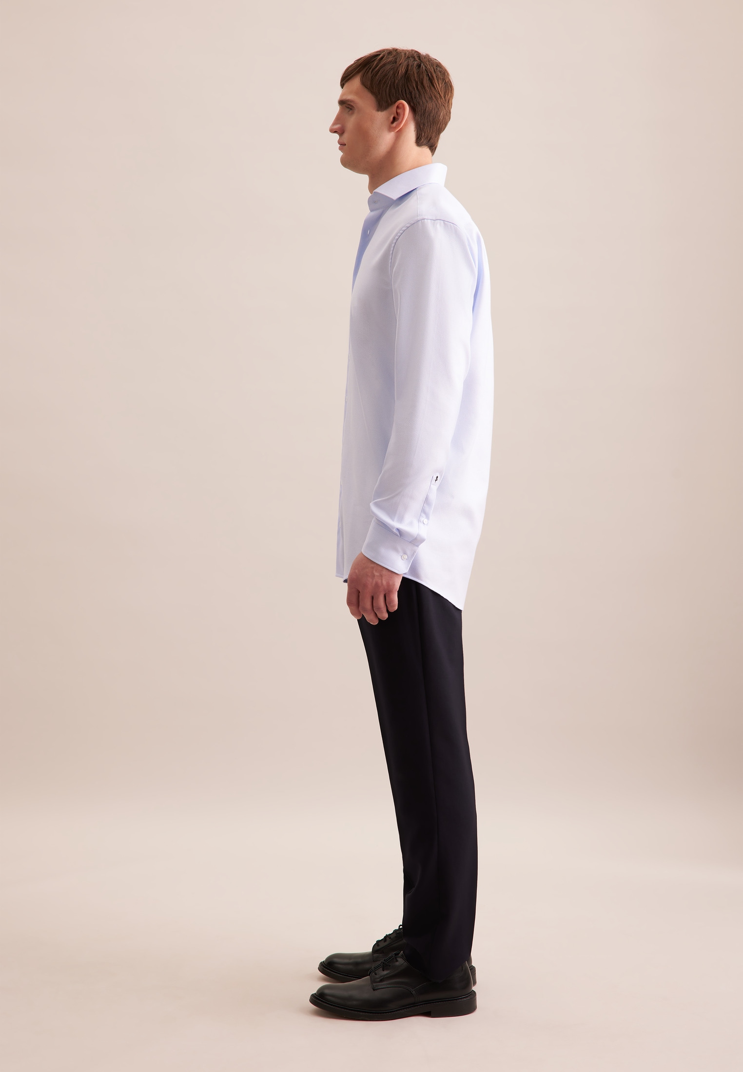 seidensticker Businesshemd »Schwarze Rose« Regular 1/1 Extra lang Kentkragen Struktur