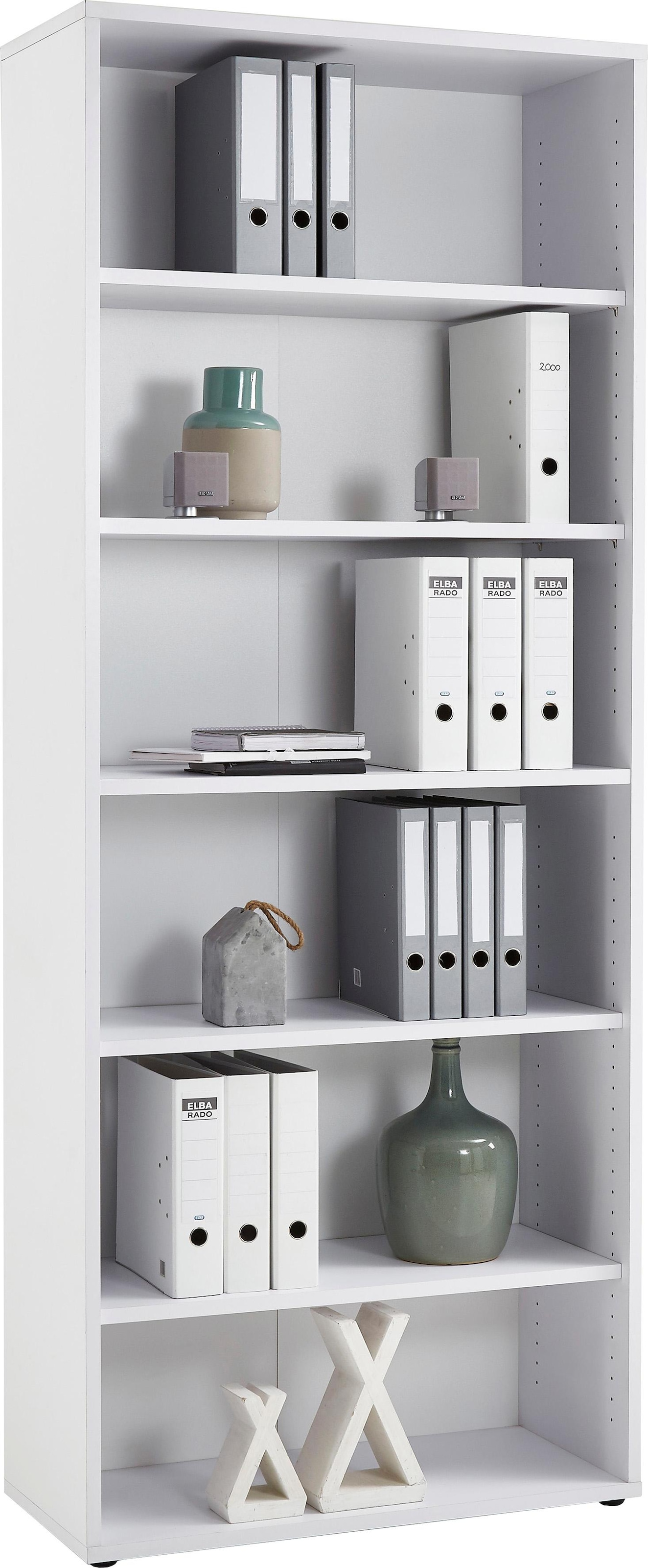 Image of FMD Bücherregal "Calvi" in 2 Höhen, viel Staur., verstellb. Böden, erweiterbar, Breite: 89 cm