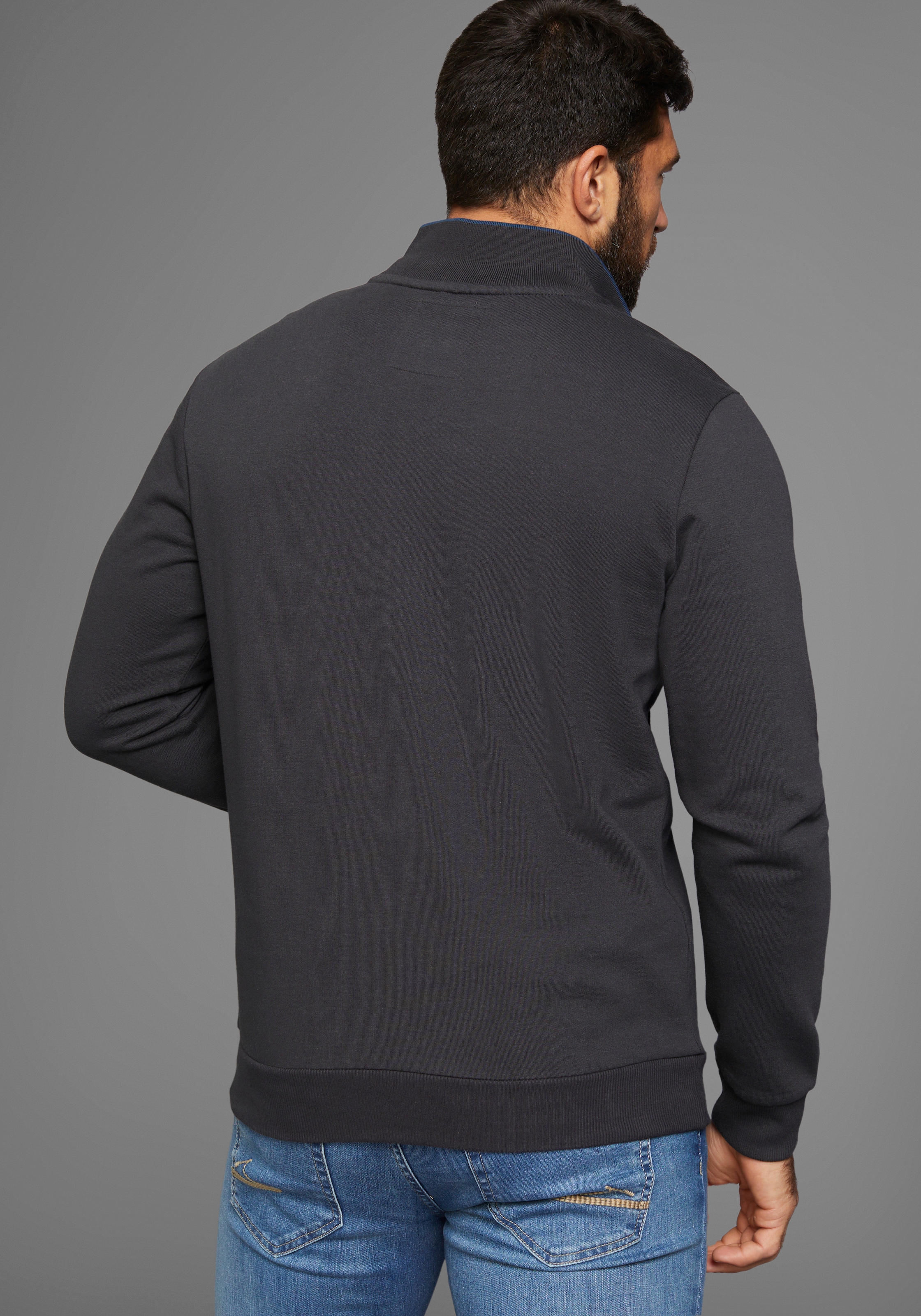 Man's World Sweatshirt, mit Kontrastkragen - NEUE KOLLEKTION