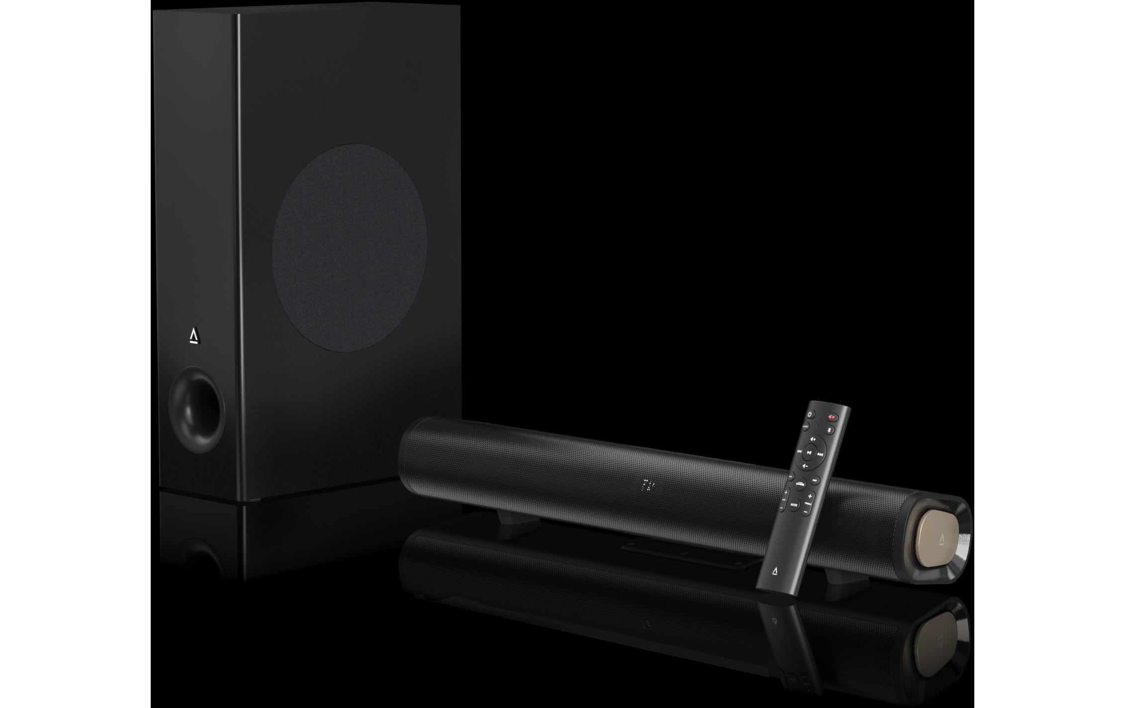 Creative Barre de son »Stage Pro, Soundbar mit Subwoofer 2.1-Soundbar mit Dolby Audio« ( ) HDMI Arc, USB Audio, optique, entrée Aux