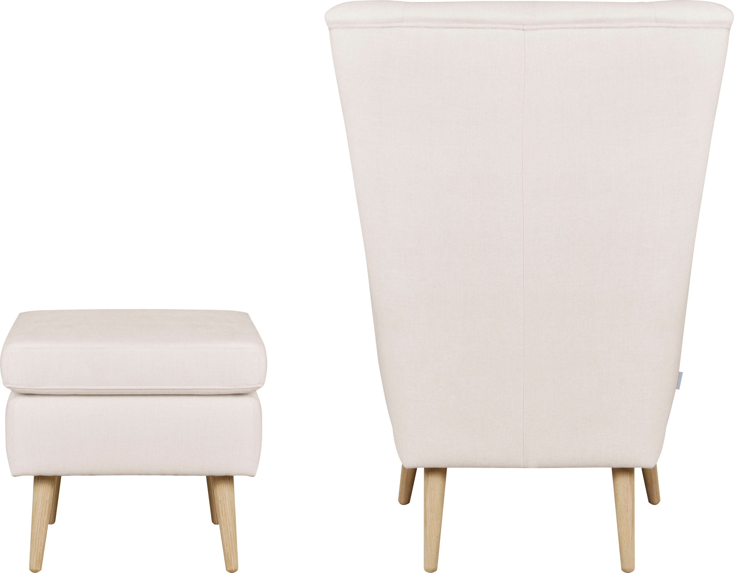 Guido Maria Kretschmer Home&Living Sessel »Sallito, TV-Sessel, Ohrensessel mit«, Hocker, in vielen Bezugsqualitäten, auch in Samtcord