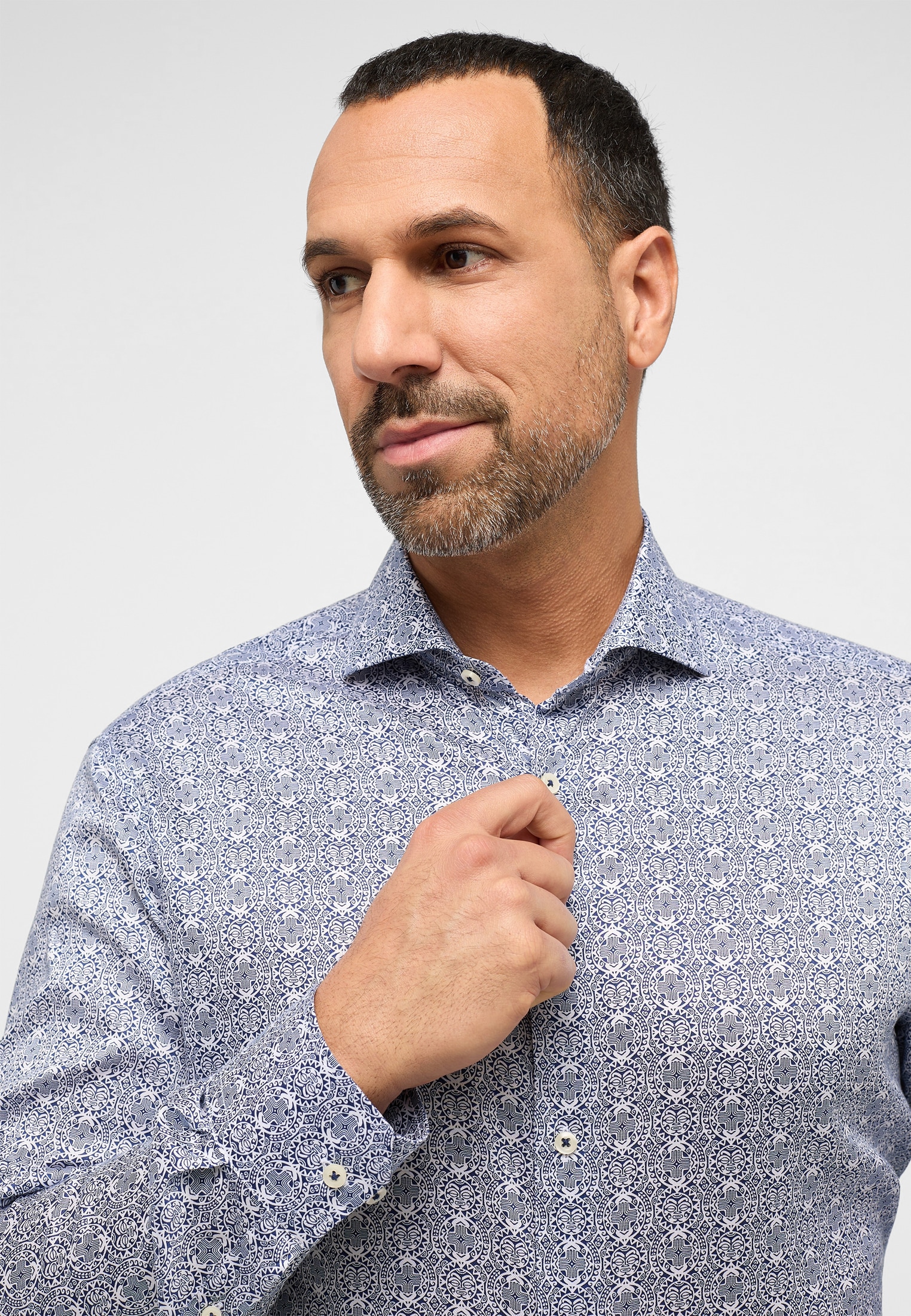Eterna Langarmhemd »MODERN FIT« EASY IRON (bügelleicht)