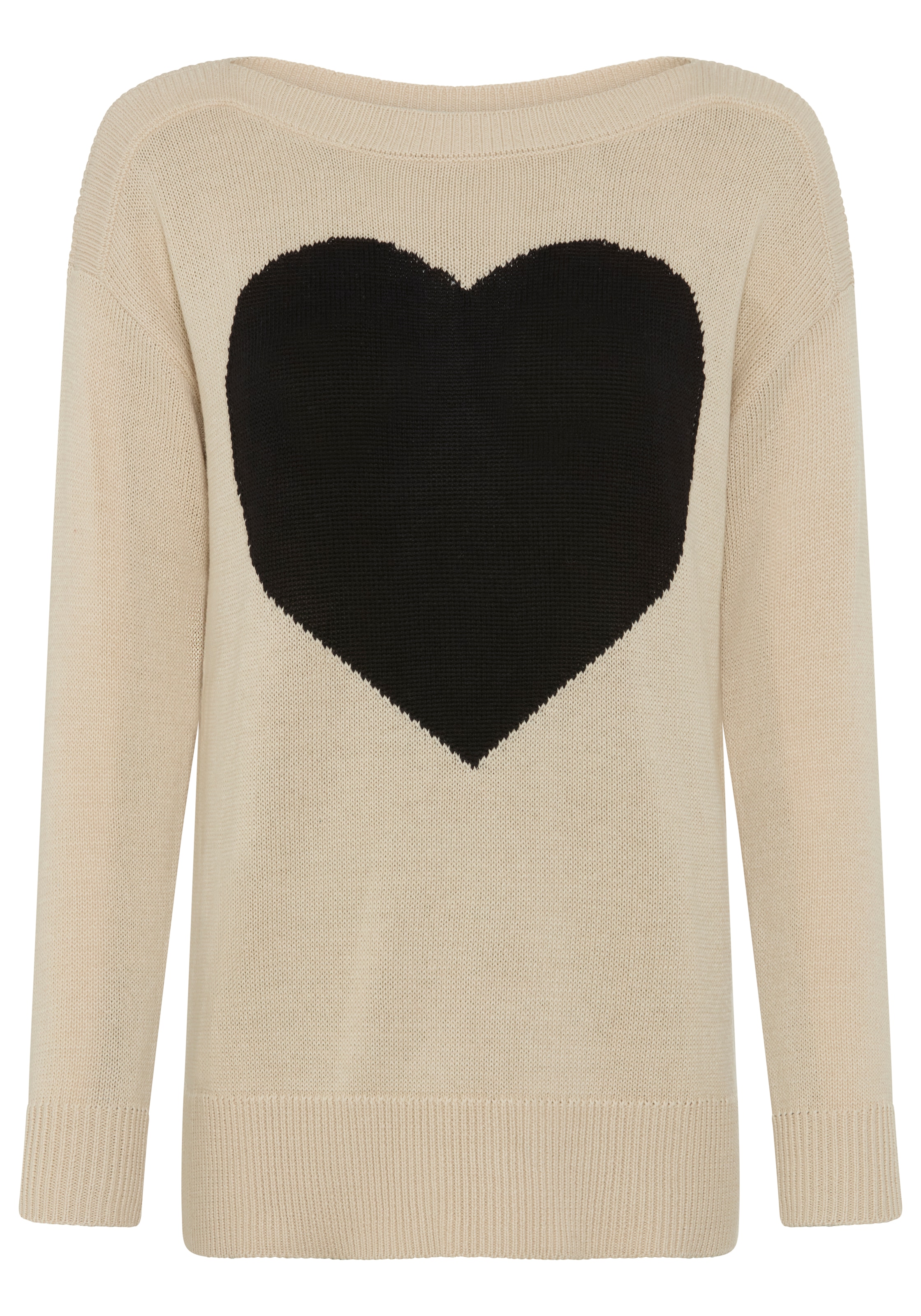 Laura Scott Pull en tricot avec motif tricot cœur