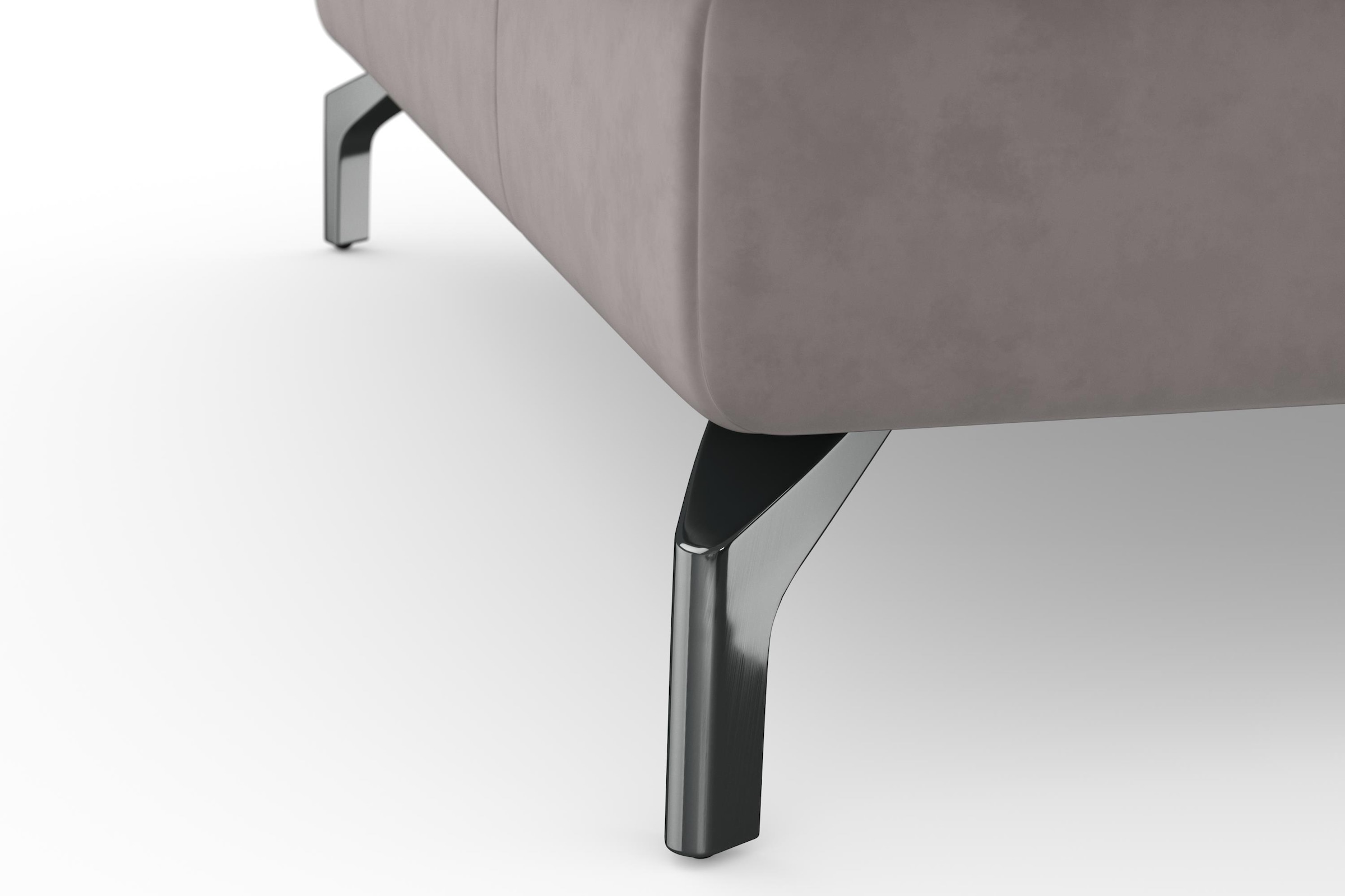 sit&more Wohnlandschaft »Bendigo U-Form« inklusive Sitztiefenverstellung, Bodenfreiheit 12 cm, in 2 Fussfarben