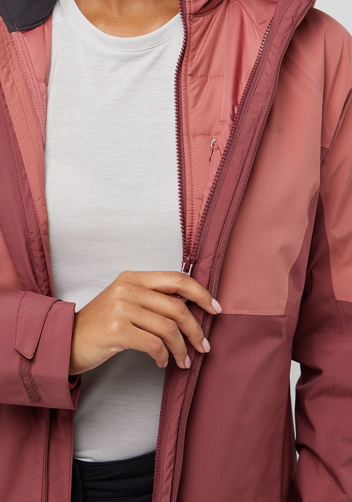 Jack Wolfskin Veste fonctionnelle 3 en 1 »GLAABACH 3IN1 JKT W« mit Kapuze