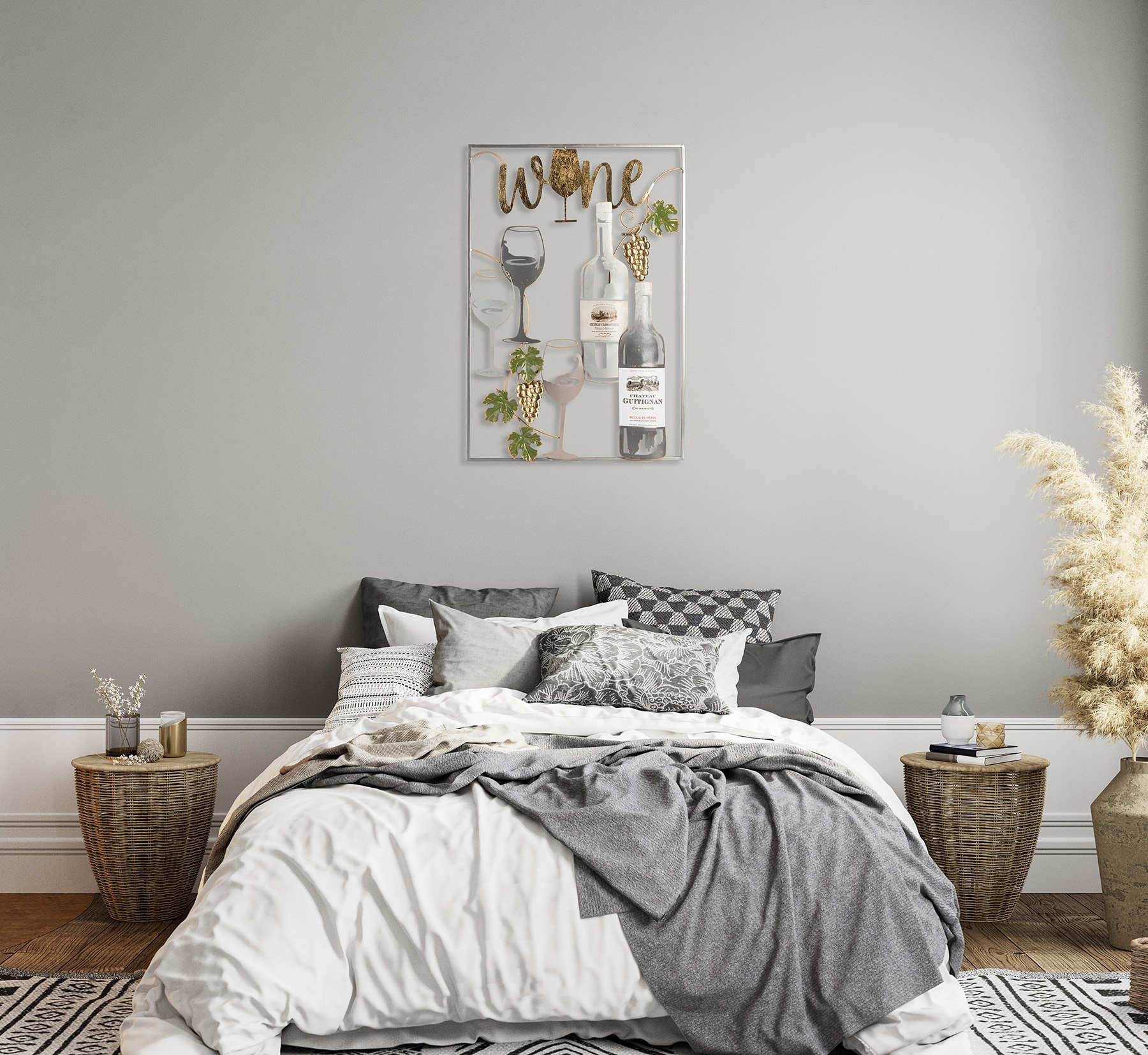 Bönninghoff Metallbild »51x74 cm – Deko modern« Getränke | Wein | Wein Bilder Wanddekoration