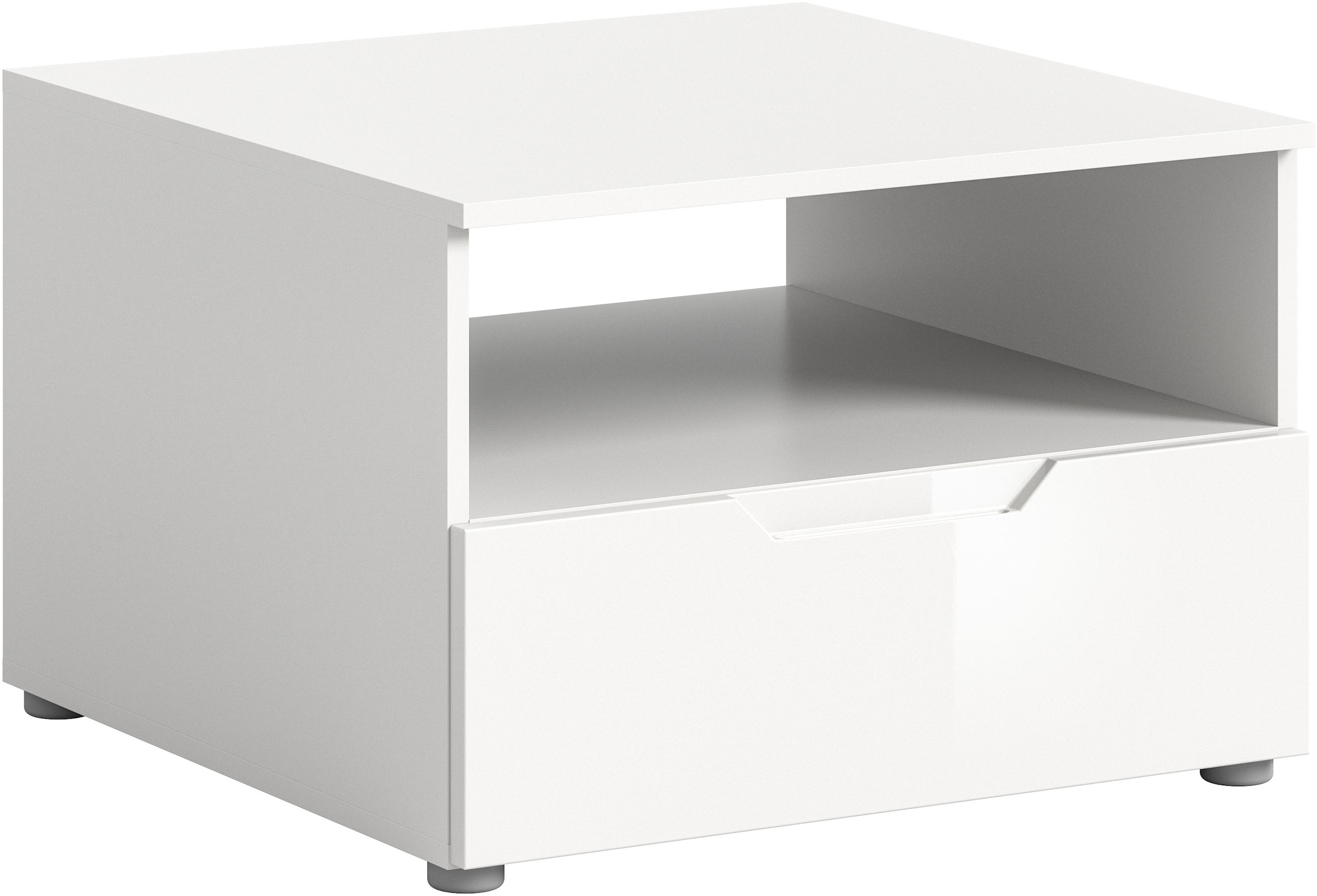 Image of Home affaire Couchtisch "CAPRI, Höhe 66cm, 1 Schubkasten, 1 offenes Ablagefach" Wohnzimmertisch, Beistelltisch, Ablagetisch, Nachtkonsole