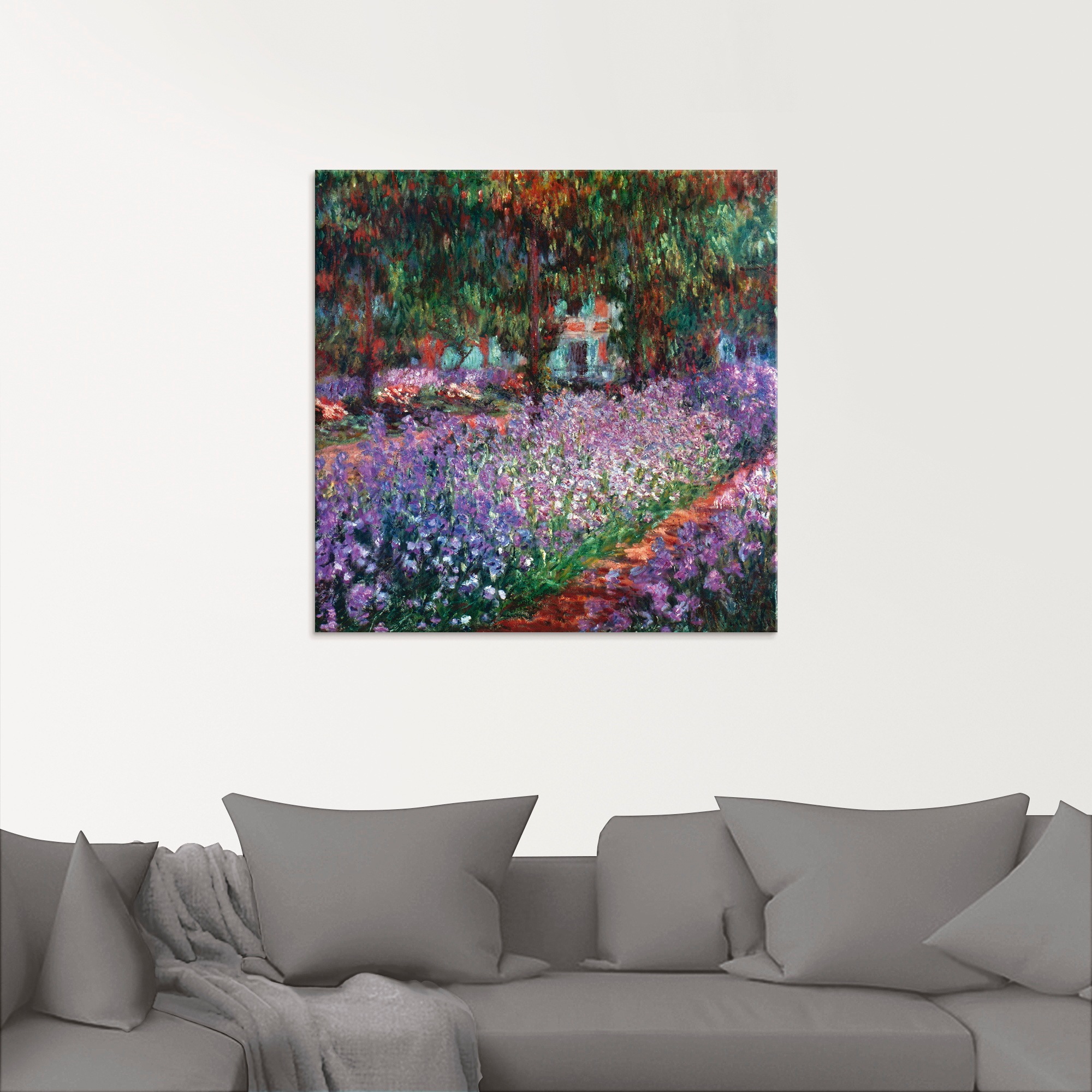 Artland Glasbild »Der Garten des Künstlers bei Giverny«, Garten, (1 St.), in verschiedenen Grössen