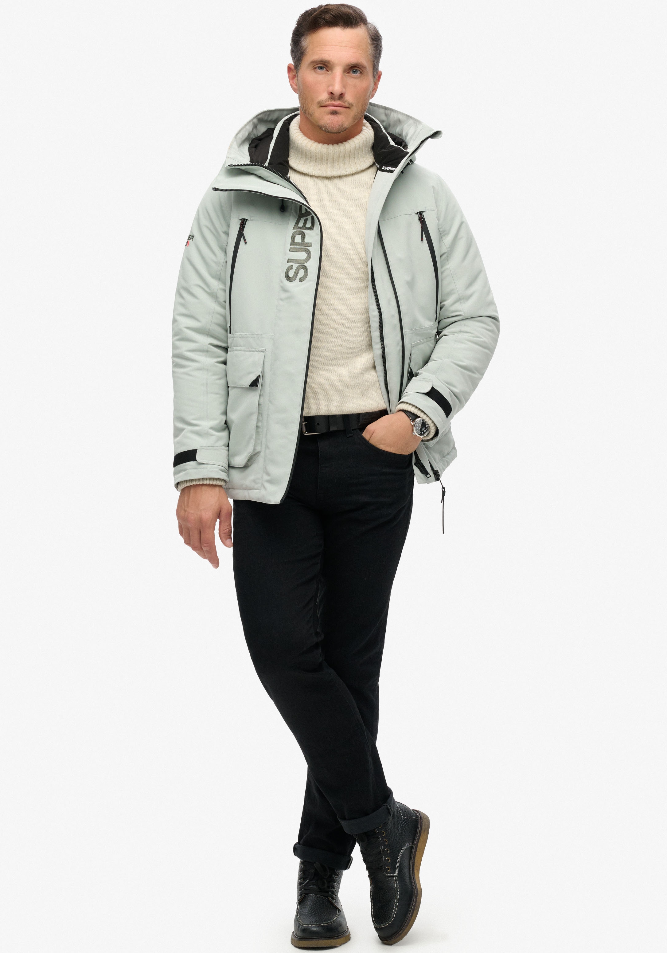 Superdry Outdoorjacke »HOOD ULTIMATE EMB WINDBREAKER«, mit Kapuze