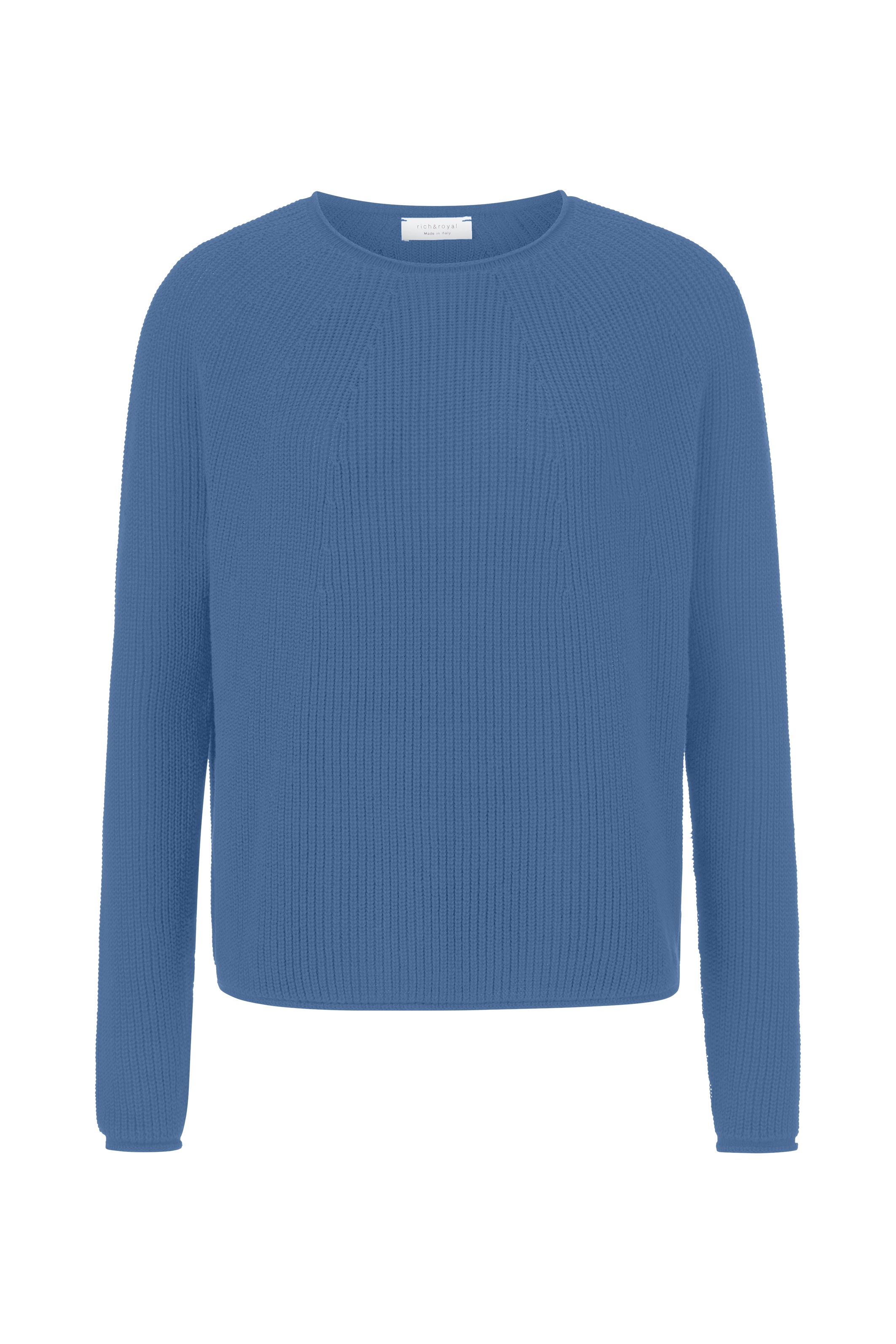 RICHROYAL Rundhalspullover Mit Rundhalsausschnitt