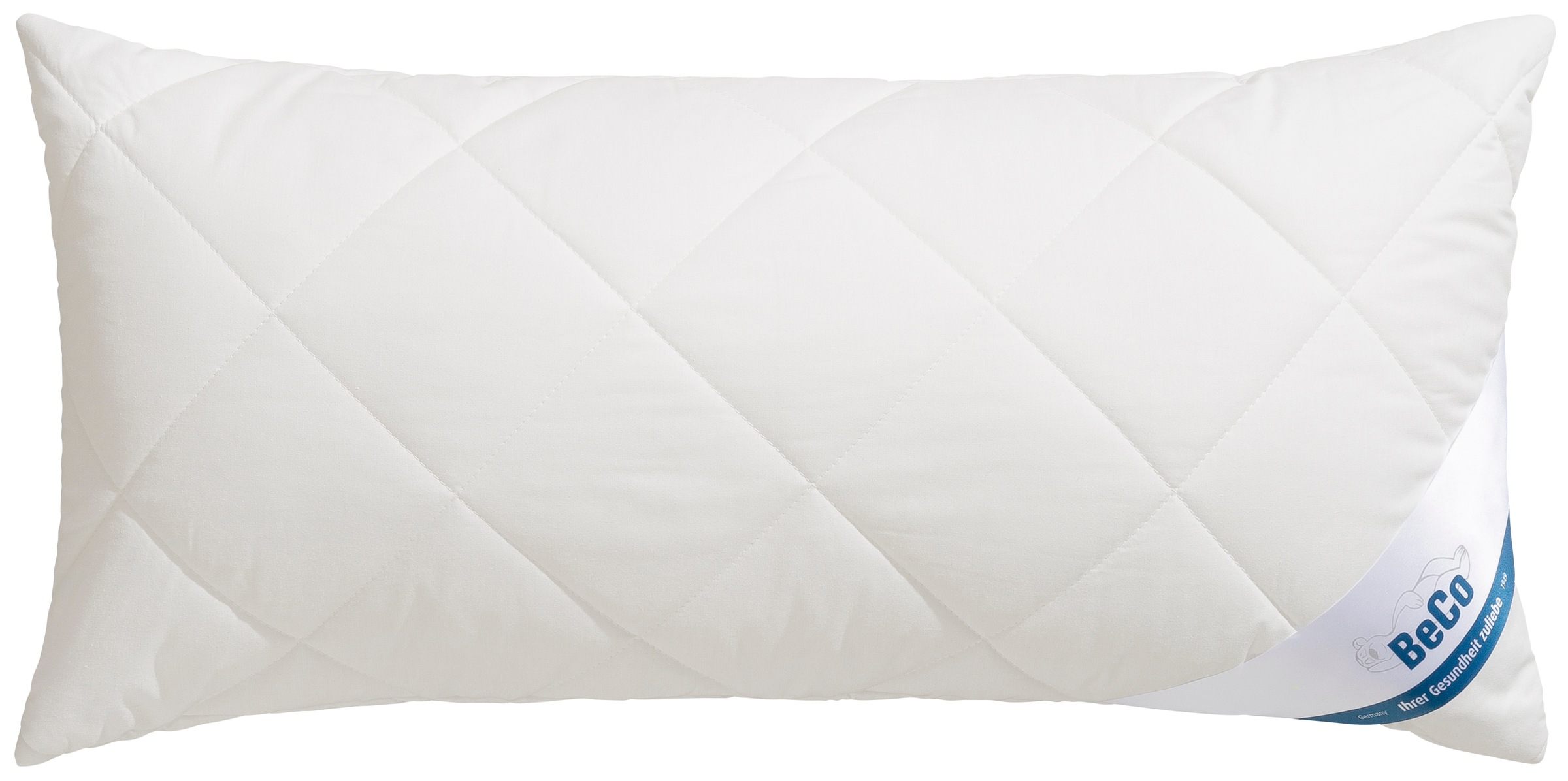 Image of Beco Microfaserkissen "BeCo Greenfirst gestepptes Kopfkissen 40x80 & 80x80cm" Füllung: Faserbaellchen 1 Stk. tlg.