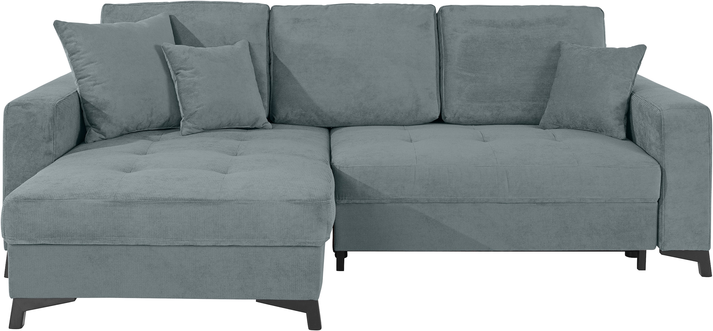 Image of INOSIGN Ecksofa »Inanna Luxus«, mit besonders hochwertiger Kaltschaumpolsterung für bis zu 140 kg pro Sitzfläche, wahlweise mit Bettfunktion, Bettkasten und RGB-Beleuchtung, auch in Aqua Clean Bezug bei Ackermann Versand Schweiz