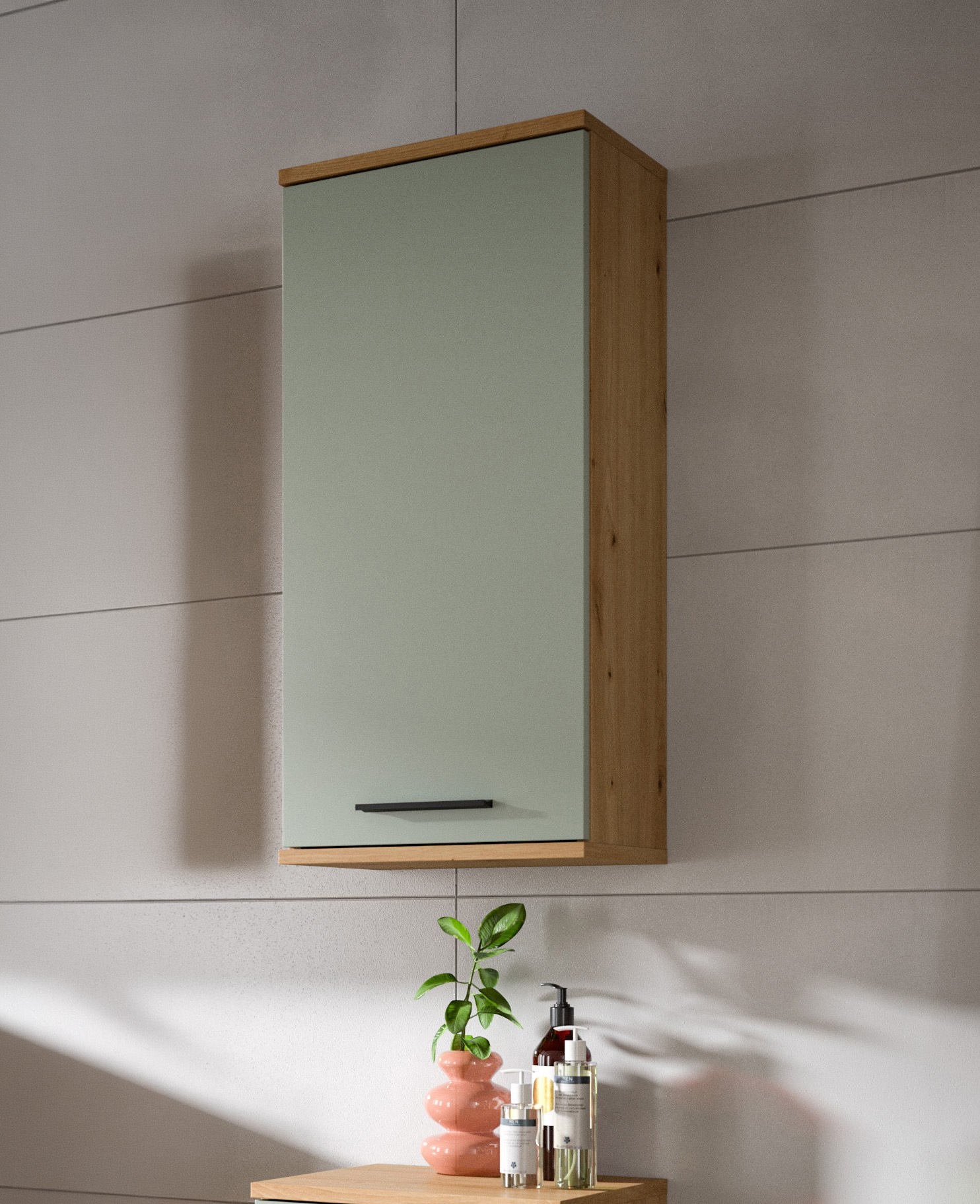 welltime Armoire suspendue »LUCCA, Breite 35cm, 1 Tür (TA wechselbar), 2 Einlegeböden«