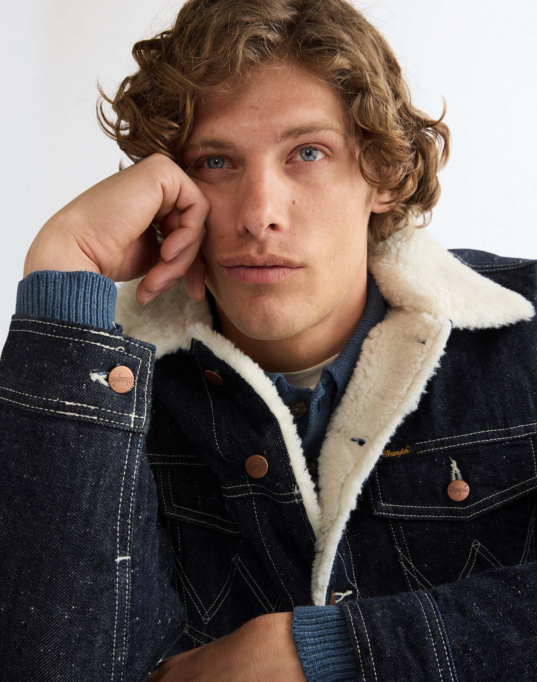 Wrangler Jeansjacke »WRANGLER Jeansjacke Sherpa Anti Fit«