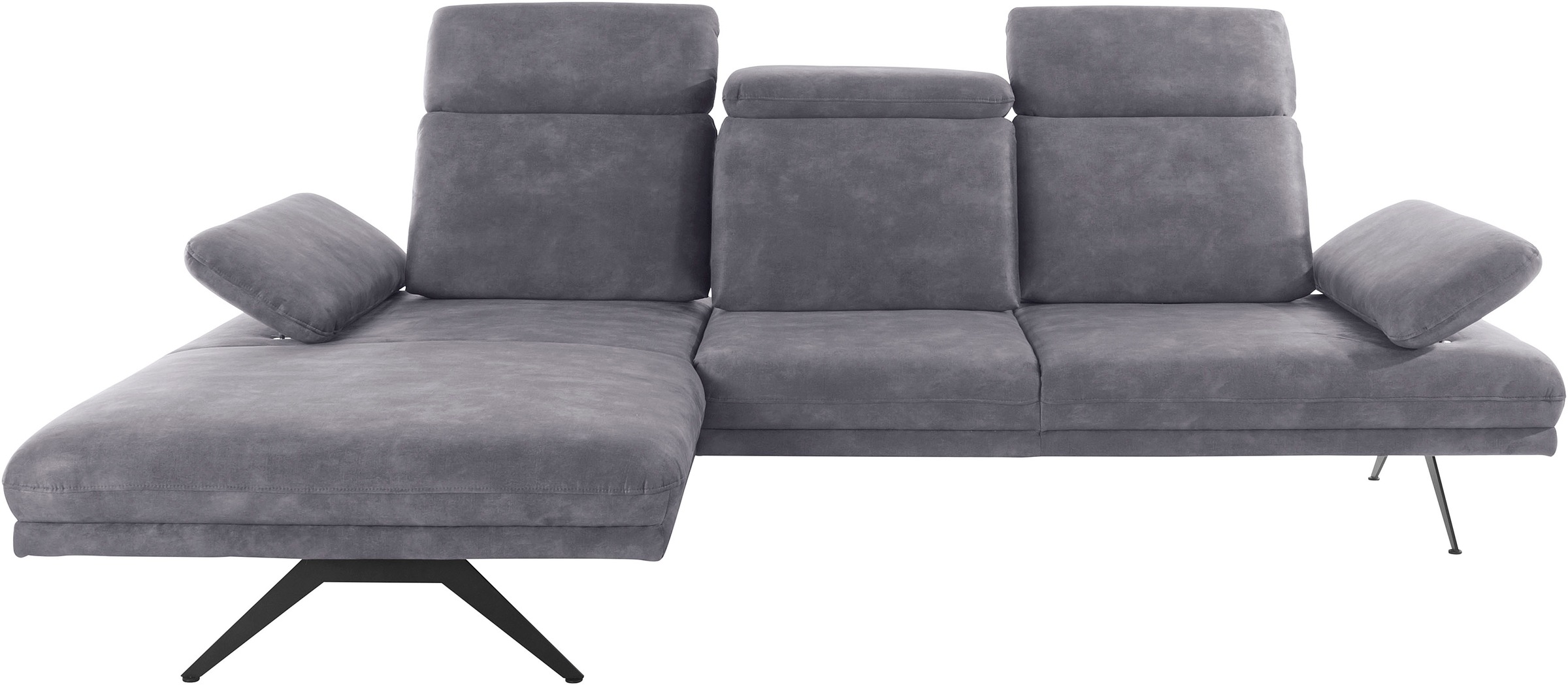 Image of INOSIGN Ecksofa »Trivento«, Mit Sitztiefenverstellung, Armteil und Kopfteil-Verstellung, Bogenfuss, B/T/H: 290/187/88 cm bei Ackermann Versand Schweiz