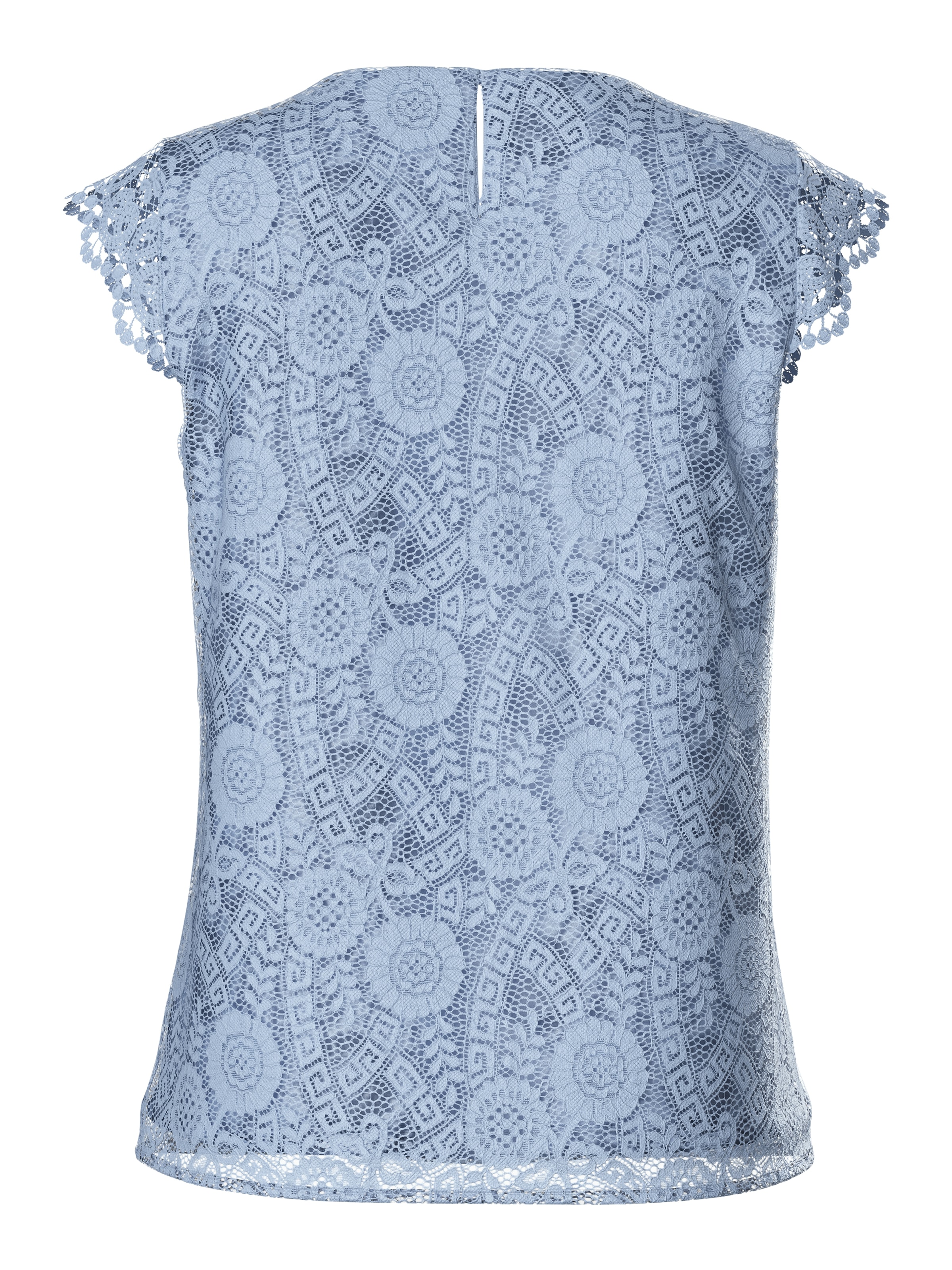 pieces Spitzentop »PCOLLINE SL LACE V-NECK TOP WVN NOOS«