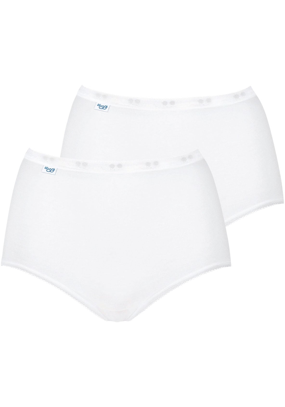Image of sloggi Maxislip "Basic+" 2er Pack, perfekter Sitz, Baumwollmix, elastisch, weiche Nähte