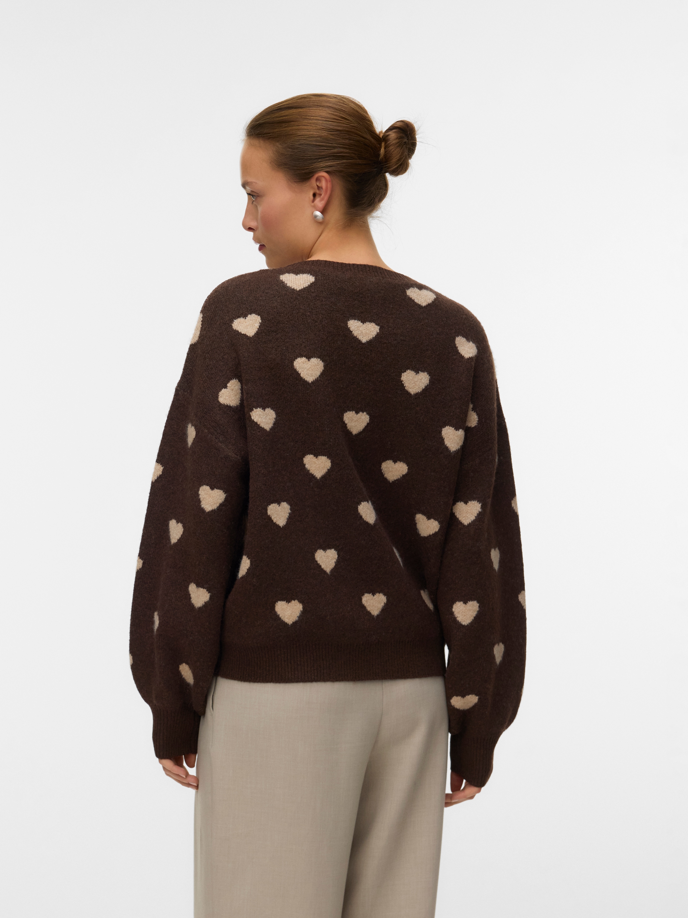 Vero Moda Strickpullover »AWHEART LS O-NECK KNIT NOOS«