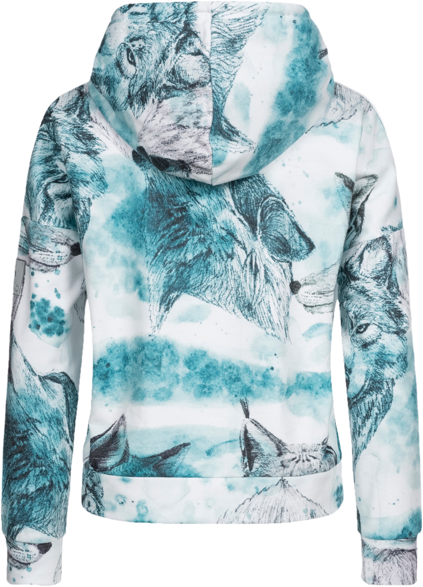 LPO Kapuzensweatshirt »SWEAT GILFORD AOP WOMEN«, mit Kontrastdetails