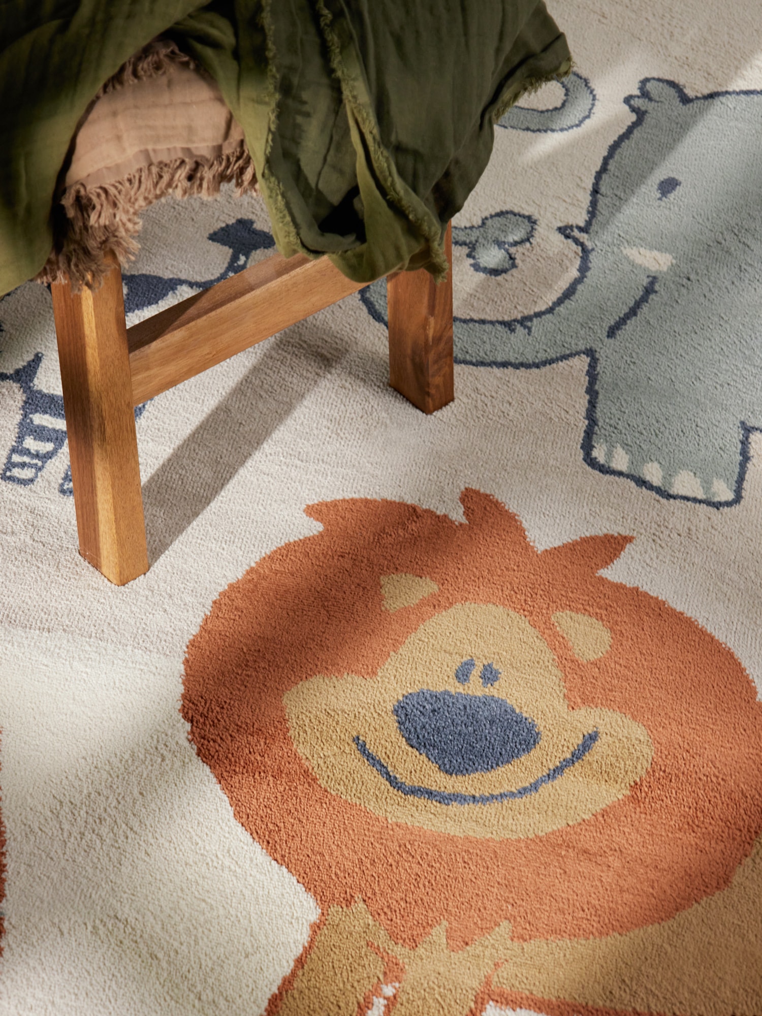 HANSE Home Tapis pour enfants »Savanna« Rectangulaire 10 mm Höhe Pflegeleicht, Weich, Kinderzimmer, Spielteppich, Spielunterlage