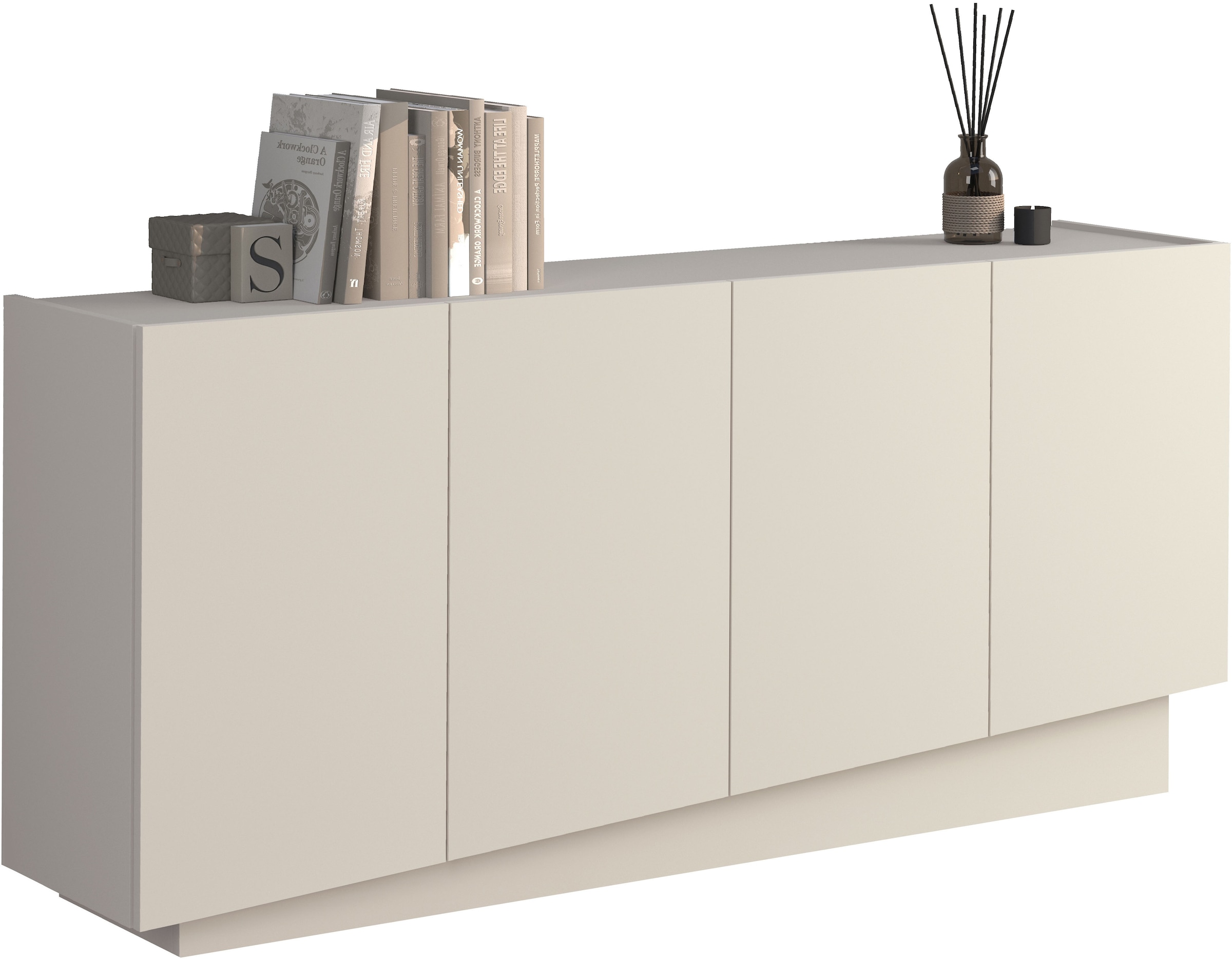 INOSIGN Sideboard »VELA, Sideboard, Breite 160 cm, Design mit schrägen Türen«, (1 St.), Made in Italy, Masse-B/T/H: 160x35x75,Sideboard, Anrichte, Kommode