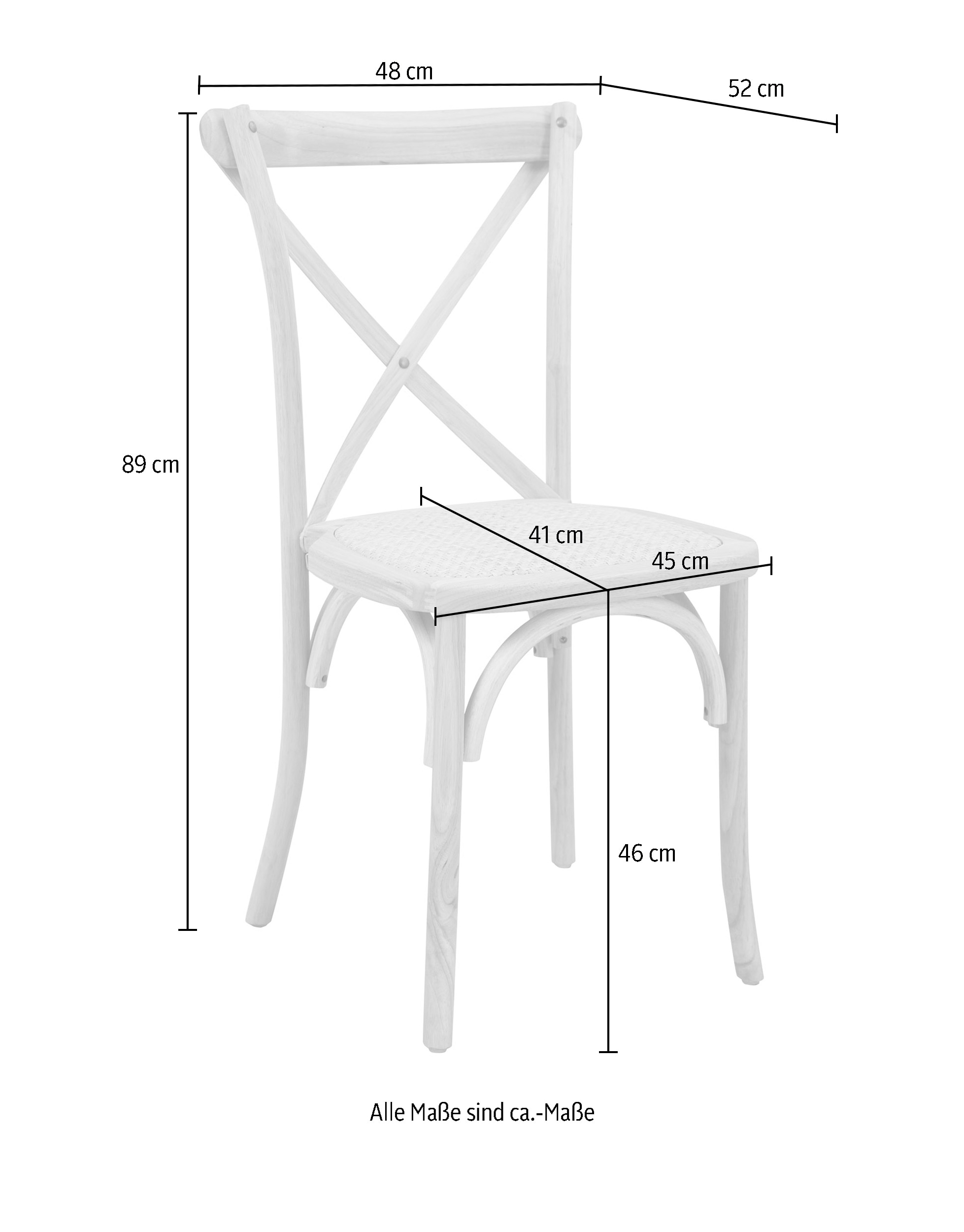 SIT Rattanstuhl (Set) 2 Stk.stapelbar