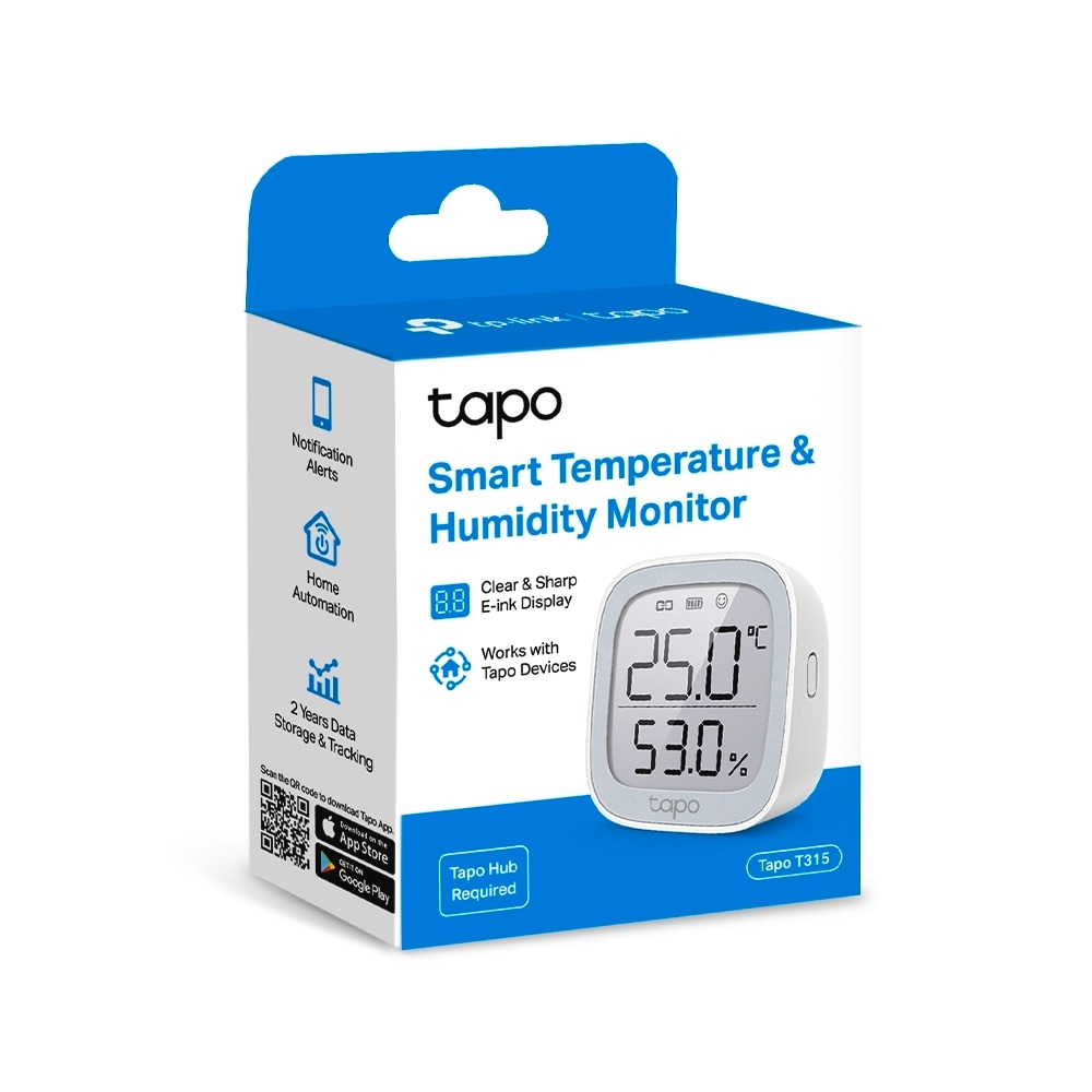 TP-Link Smart-Home-Zubehör »Tapo T315«, Smarter Temperatur & Feuchtigkeits-Sensor