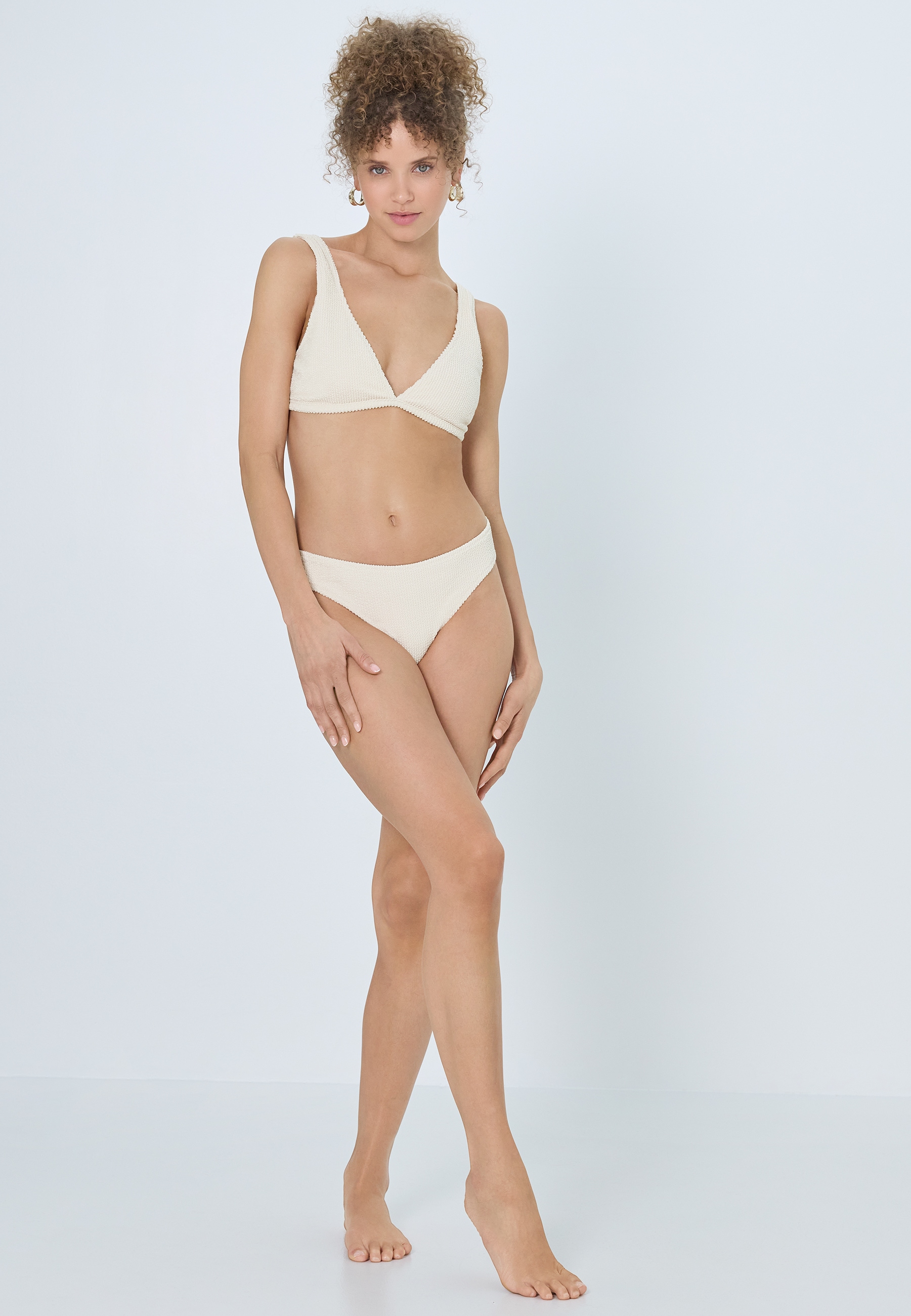LSCN by LASCANA Top bikini triangle »Lou« aus trendiger Strukturware