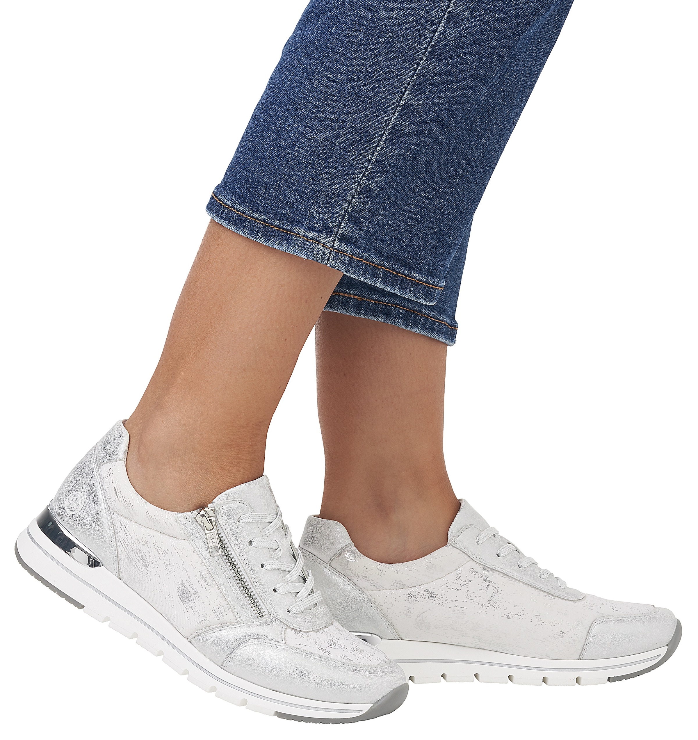 Remonte Keilsneaker  mit seitlichem Reissverschluss, Freizeitschuh, Halbschuh, Schnürschuh