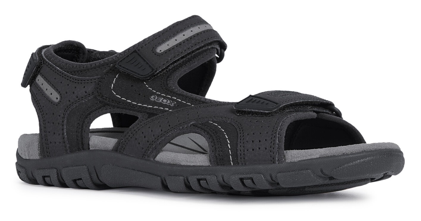 Geox Sandale »UOMO SANDAL STRADA«, Sommerschuh, Klettschuh, Outdoorsandale, im Trekking-Look