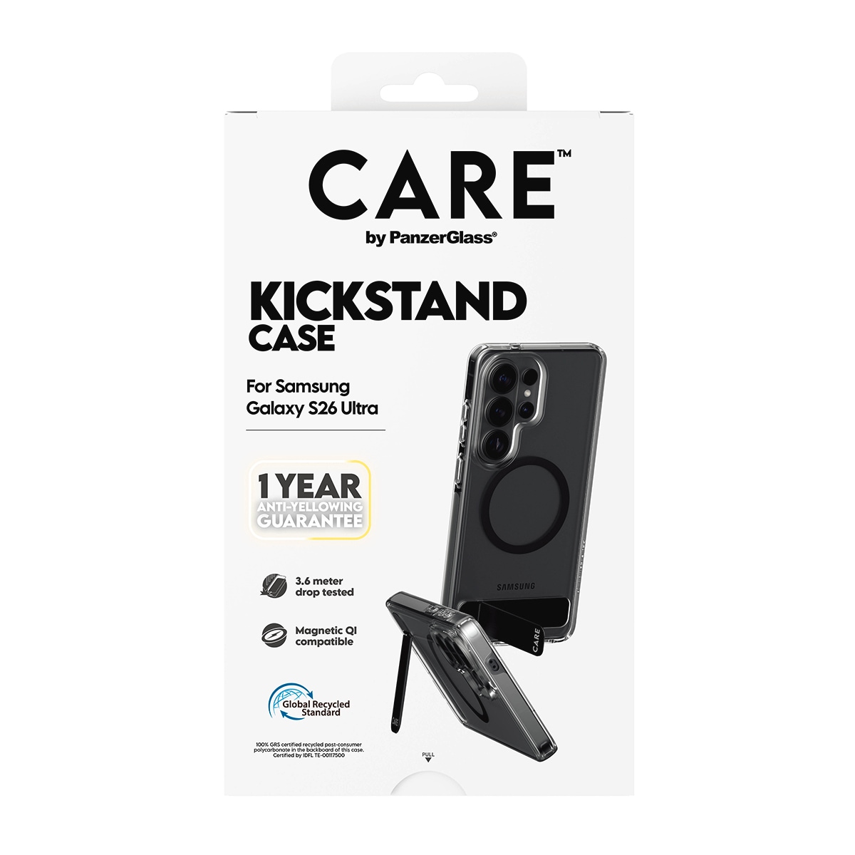CARE by PanzerGlass Handyhülle »Urban Explorer Case mit Kickstand/Qi für Samsung Galaxy S26 Ultra« Samsung Galaxy S26 Ultra Backcover, Schutzhülle, Handyschutzhülle, Case, Schutzcase, stossfest