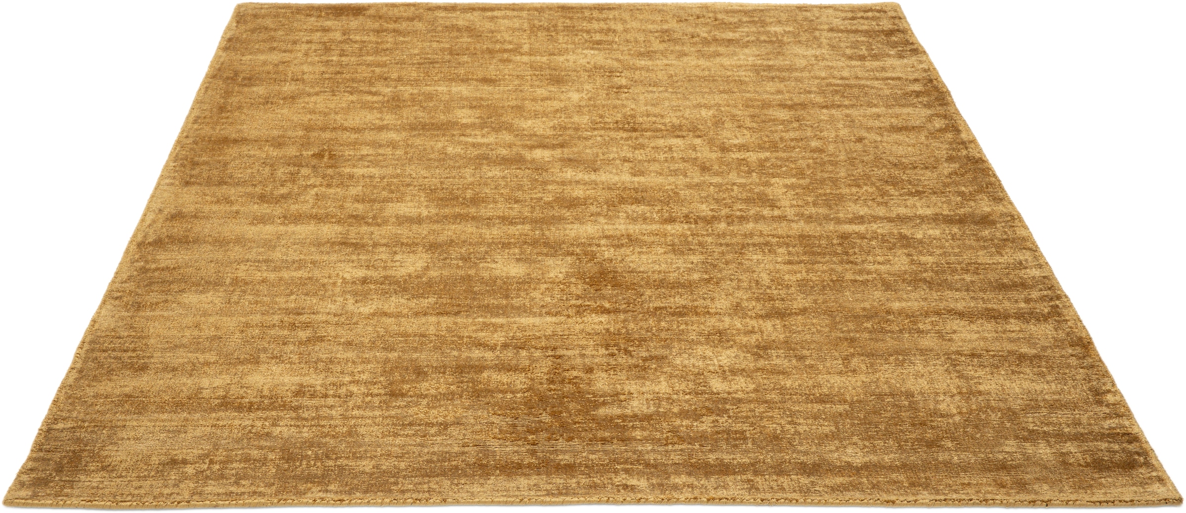 TOM TAILOR HOME Teppich »Shine uni«, rechteckig, 8 mm Höhe, Handweb Teppich, 100% Viskose, handgewebt, mit elegantem Schimmer