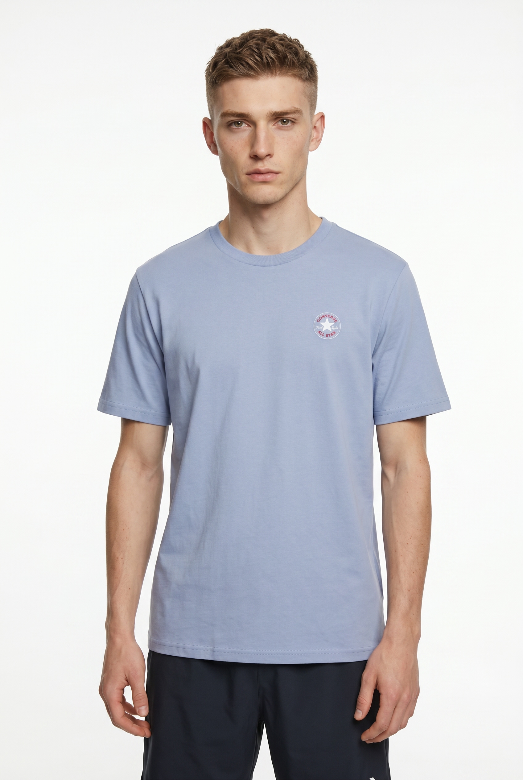 Image of Converse T-Shirt "GO-TO MINI PATCH T-SHIRT" mit Logodruck, Kurzarm, aus Baumwoll-Jersey