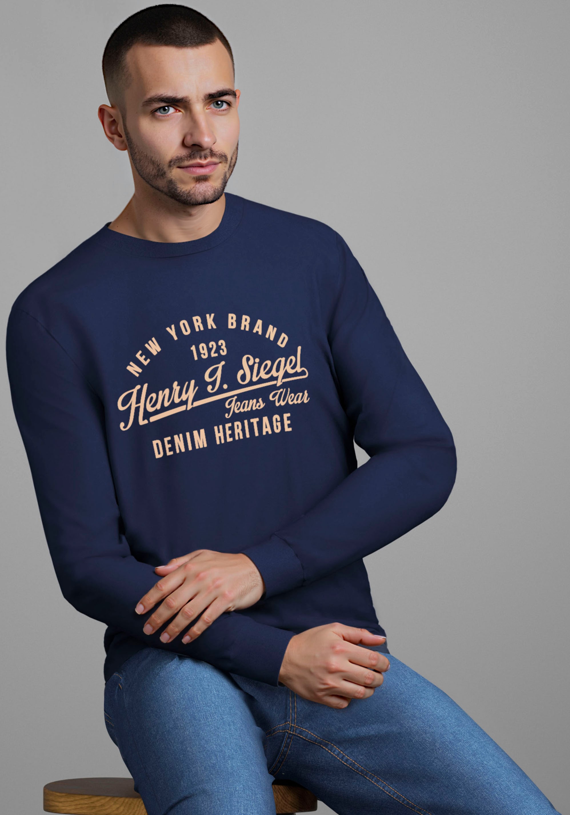 Image of H.I.S Rundhalsshirt "Neue Kollektion" mit Print