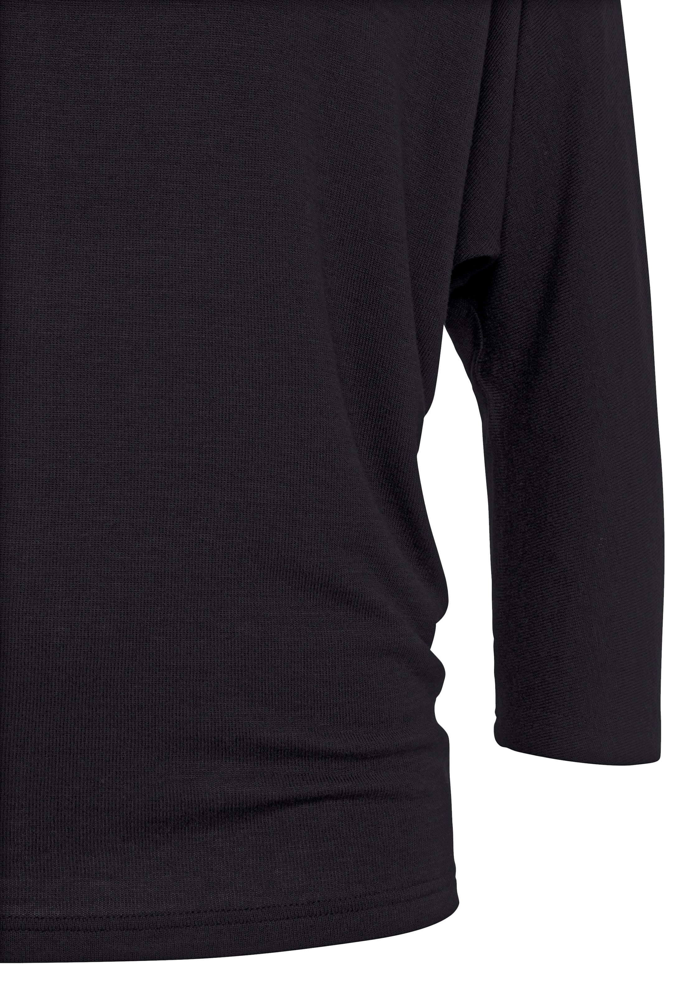 LASCANA 3/4-Arm-Shirt, (1 tlg.), aus Feinstrick mit lässigen Fledermausärmeln