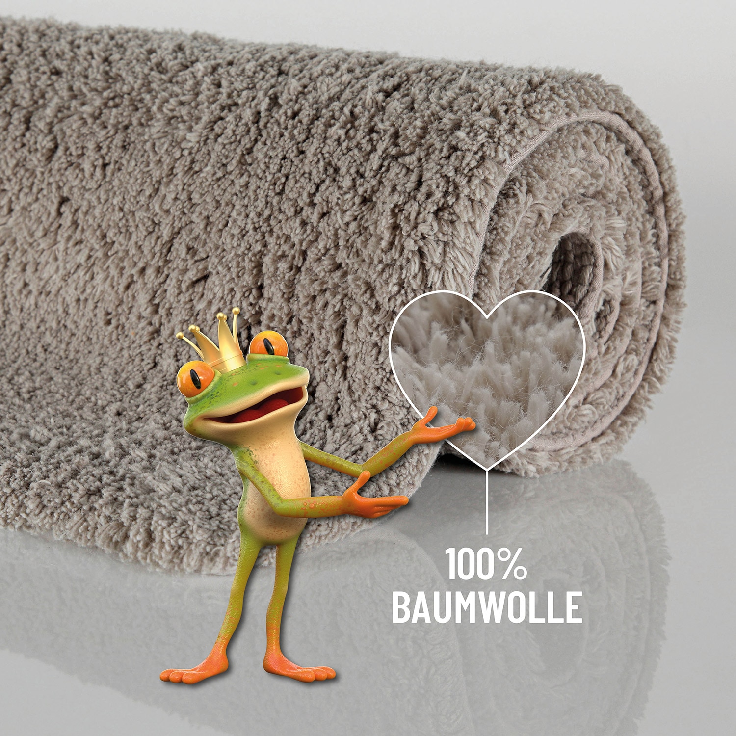 Wecon home Basics Tapis de bain »Erik« Höhe 20 mm waschbar, rutschfest, sehr weich, strapazierfähig, pflegeleicht