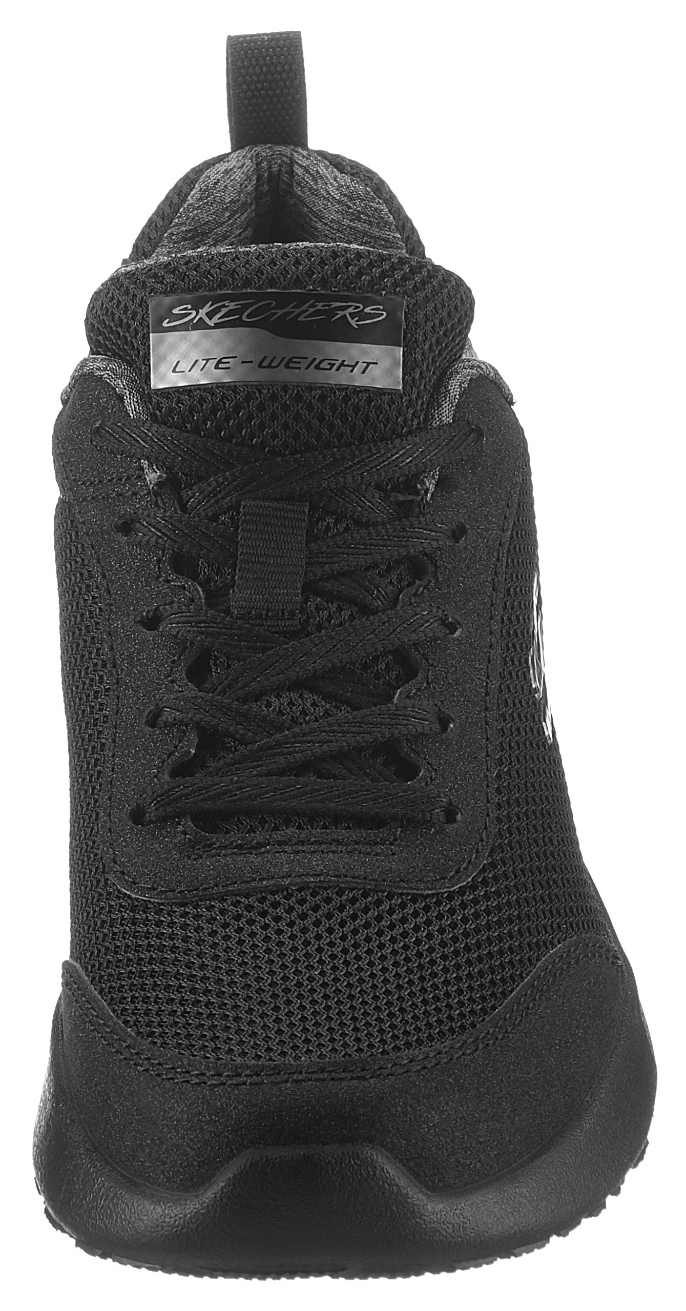 Skechers Sneaker »Skech-Air Dynamight - Fast Brake«, Metallic-Element an der Ferse, Freizeitschuh, Halbschuh, Schnürschuh