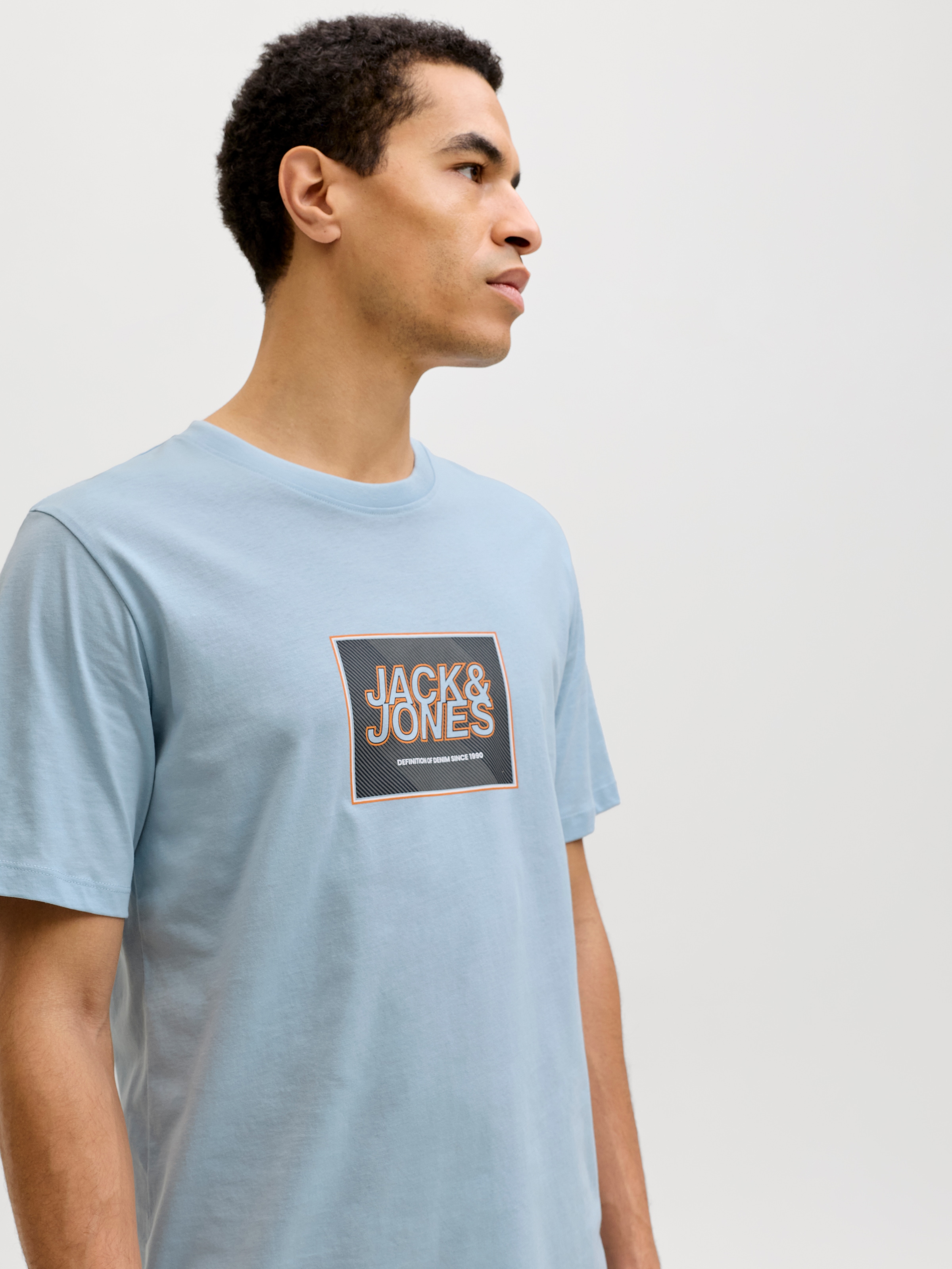 Jack & Jones Shirt à col rond »JJRAIN TEE SS CREW NECK«