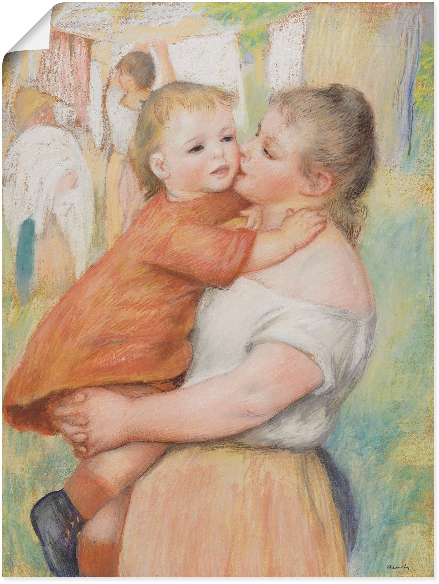 Image of Artland Wandbild »Mutter und Kind. 1886«, Gruppen & Familien, (1 St.), in vielen Grössen & Produktarten - Alubild / Outdoorbild für den Aussenbereich, Leinwandbild, Poster, Wandaufkleber / Wandtattoo auch für Badezimmer geeignet bei Ackermann Versand Schw