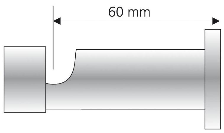 Liedeco Träger, (1 mm Gardinenstangen bequem 20 kaufen St.), Ø für