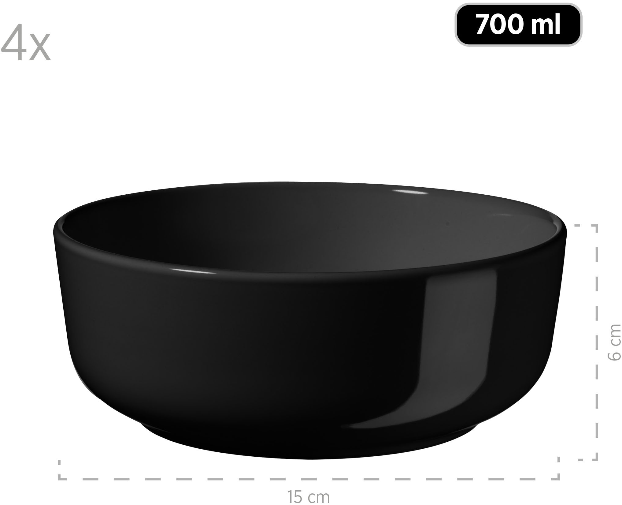 my home Service combiné »Kosima« 16 Teile, Geschirrset für 4 Personen