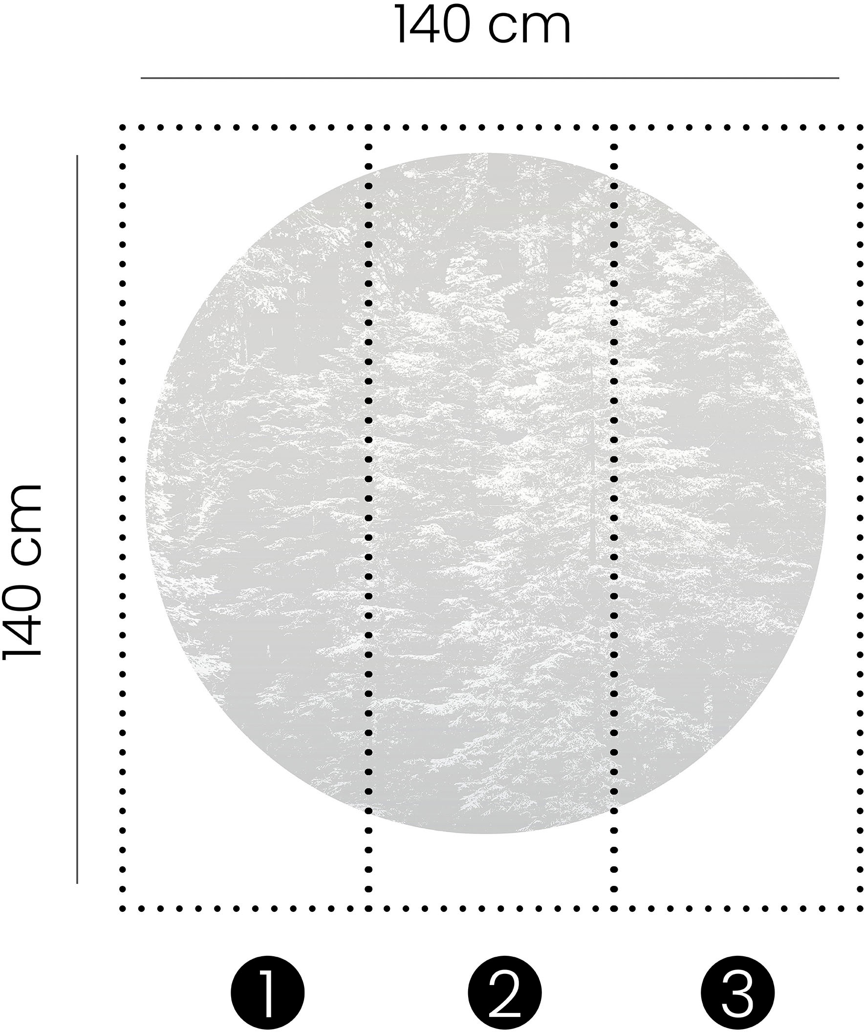 Fashion for walls Papier peint photo »Hazy Pines« Phthalate frei