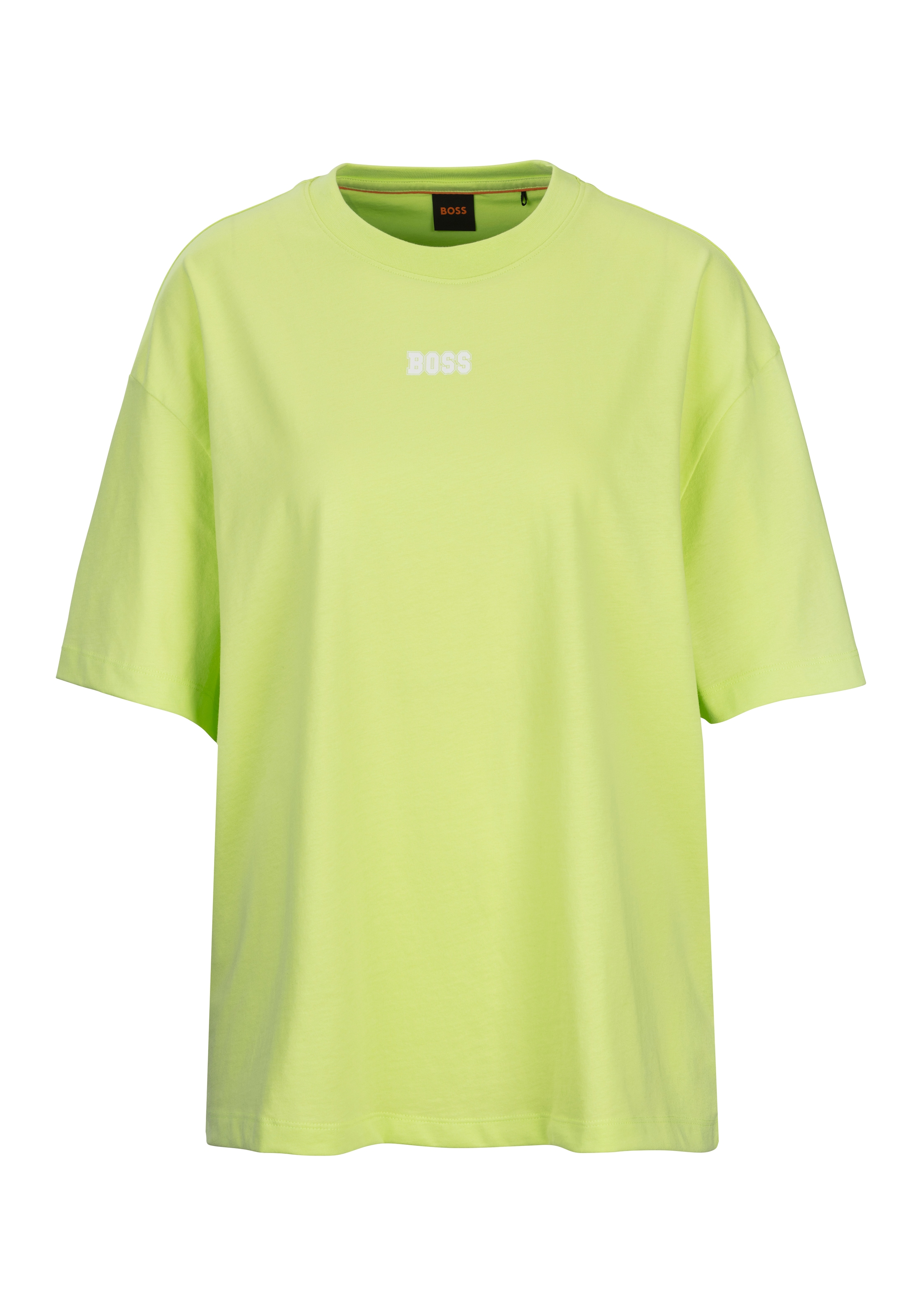 T-Shirt »C_Eboyfriend Premium Damenmode«, mit grossem BOSS Logodruck